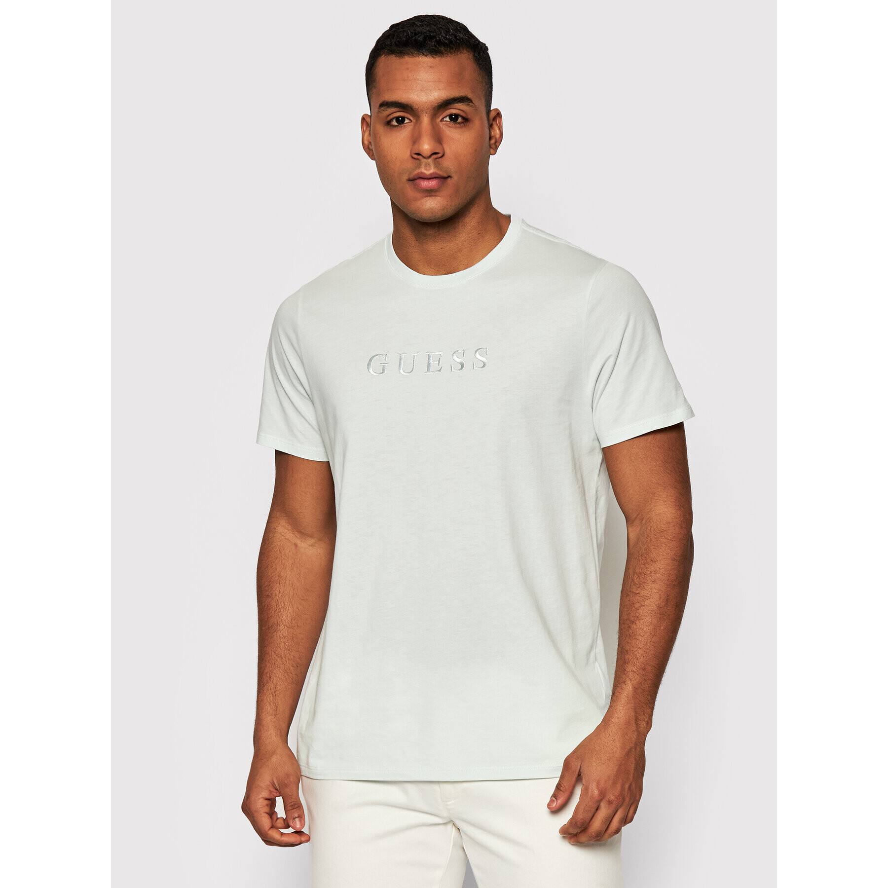 Guess T-Shirt M82P64 R7HD0 Zelená Regular Fit - Pepit.cz