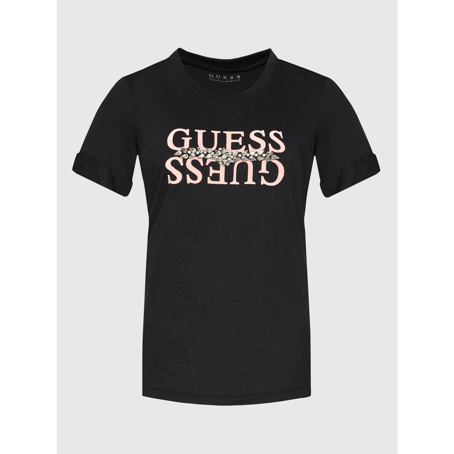 Guess T-Shirt Maider W1BI08 K46D1 Černá Relaxed Fit - Pepit.cz