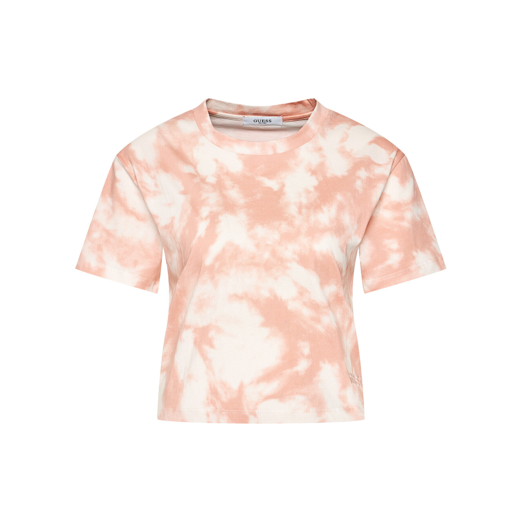 Guess T-Shirt Marble O1GA37 I3Z00 Růžová Regular Fit - Pepit.cz