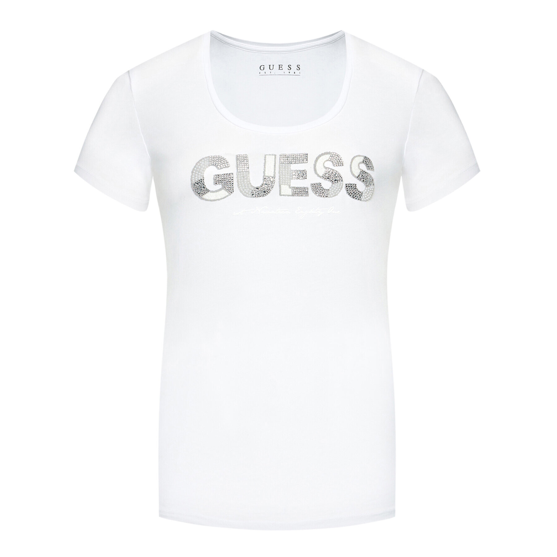 Guess T-Shirt Martina Tee W1GI36 J1300 Bílá Slim Fit - Pepit.cz