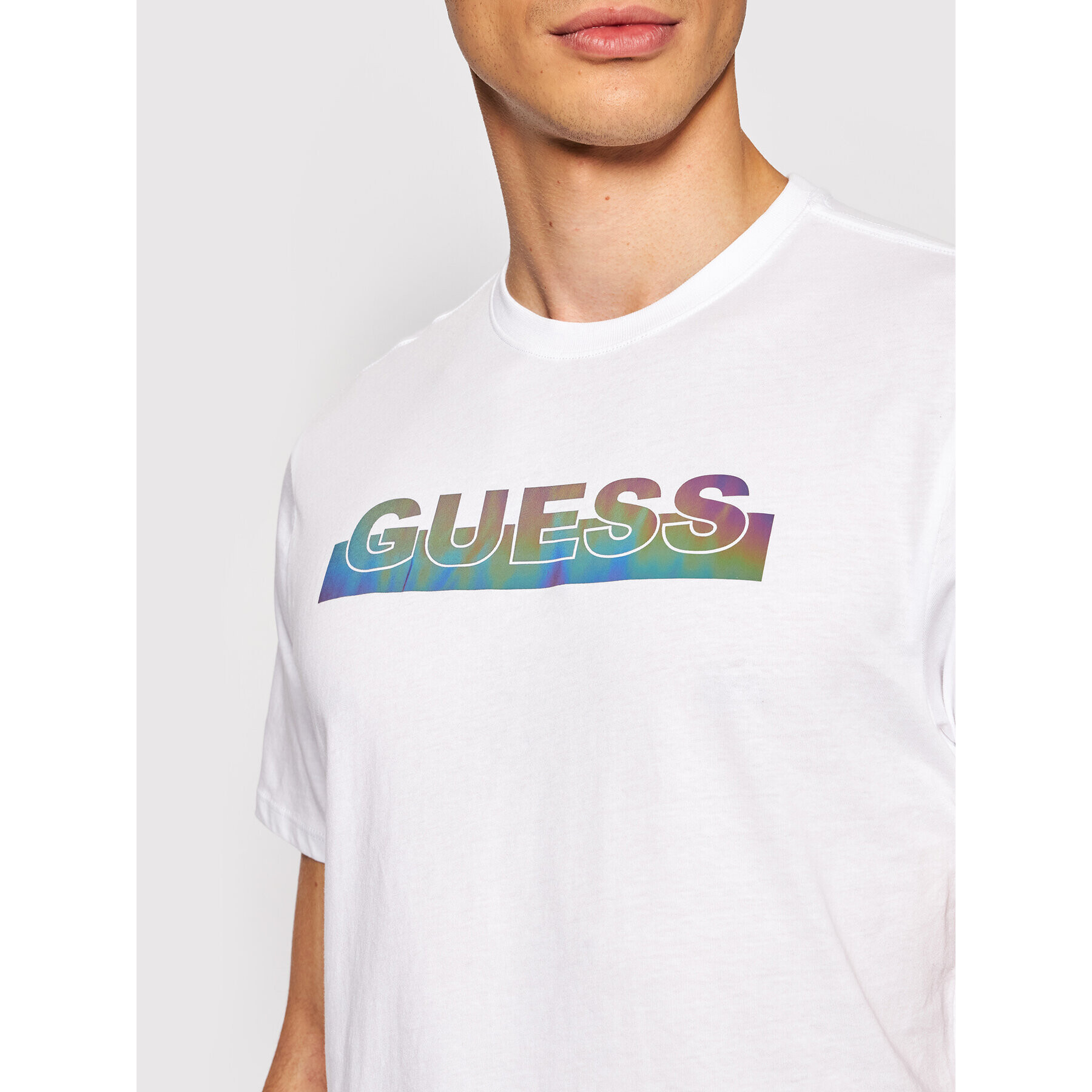 Guess T-Shirt MBBI40 KAVR0 Bílá Regular Fit - Pepit.cz