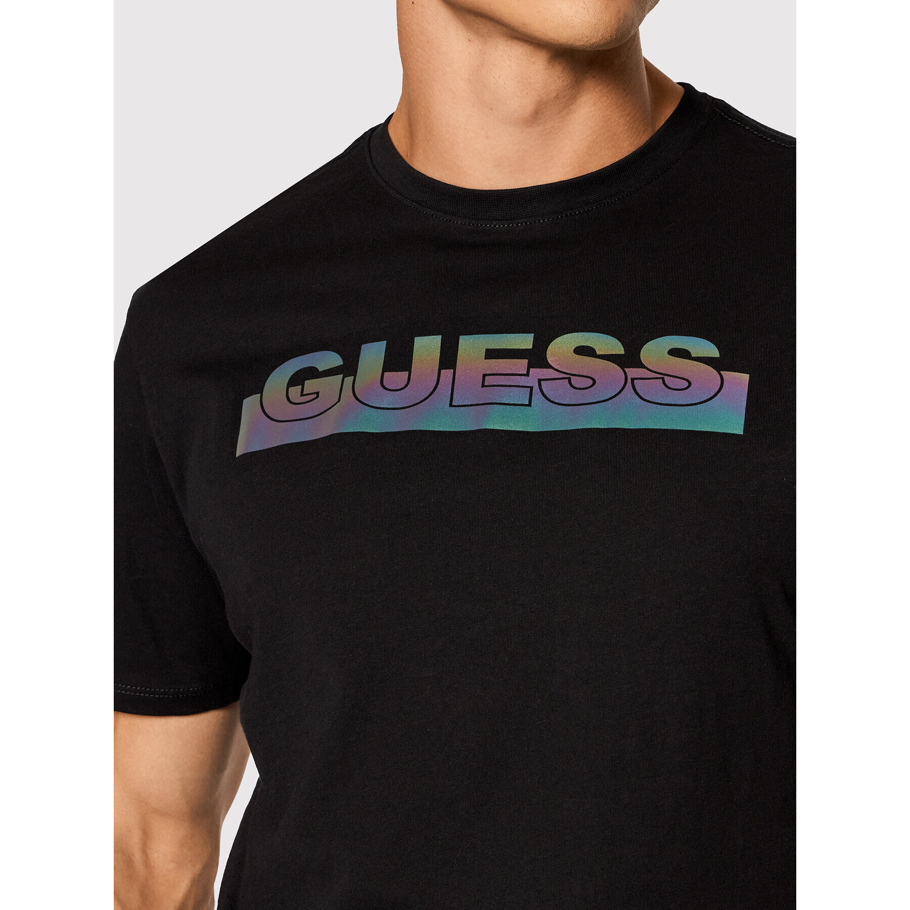 Guess T-Shirt MBBI40 KAVR0 Černá Regular Fit - Pepit.cz