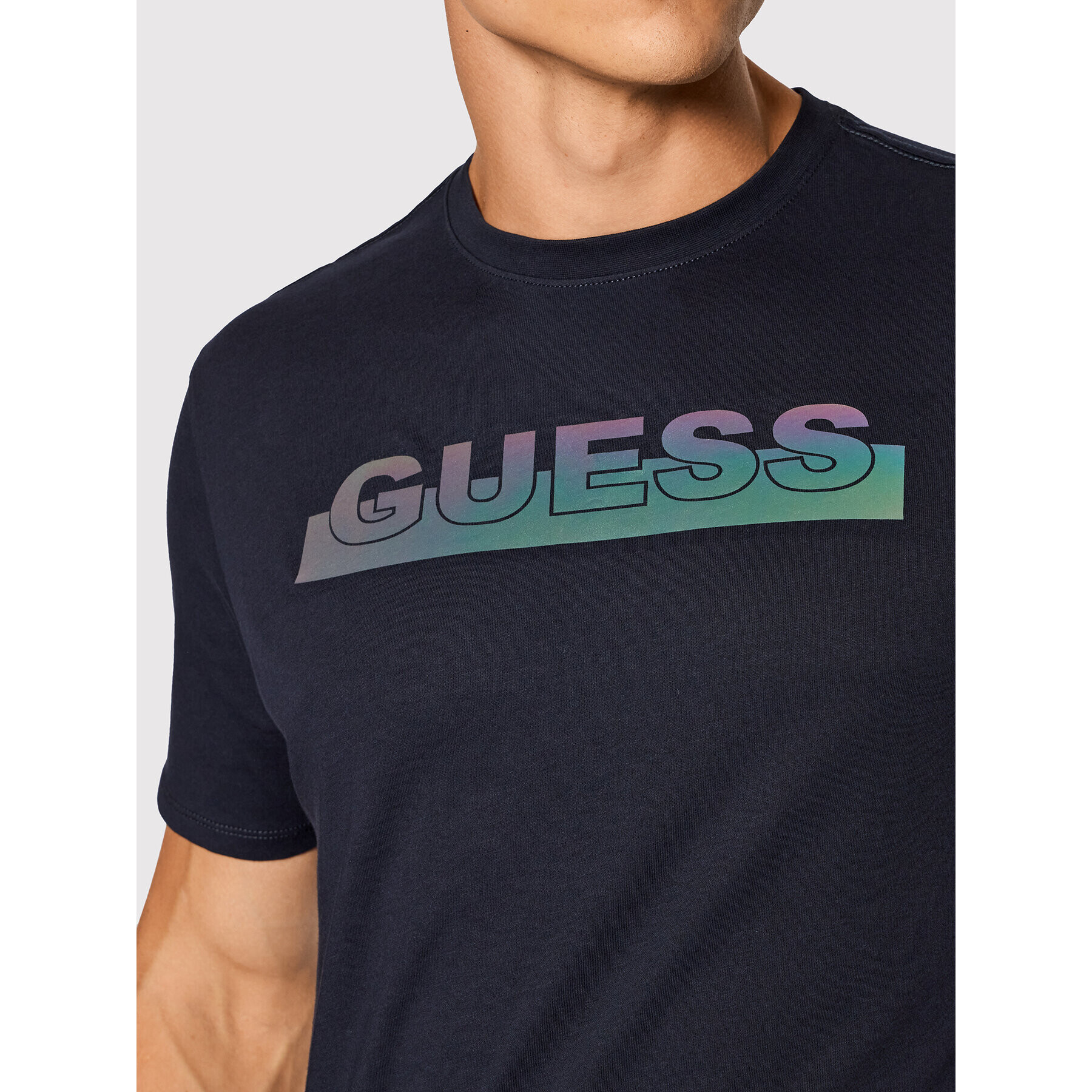 Guess T-Shirt MBBI40 KAVR0 Tmavomodrá Regular Fit - Pepit.cz