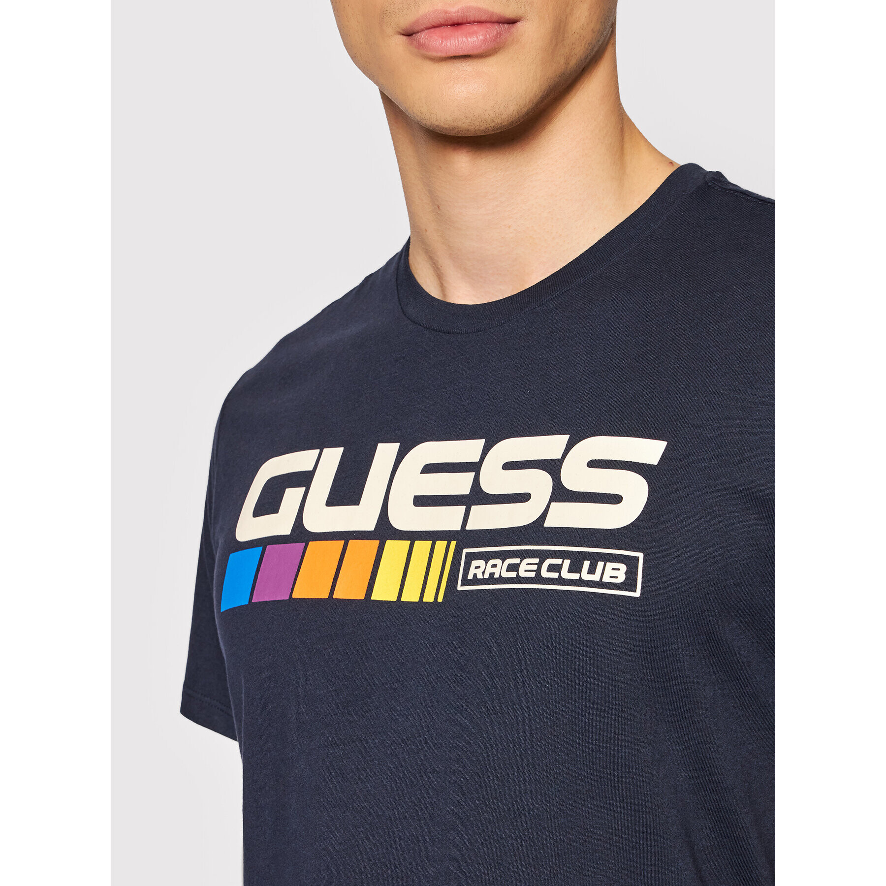 Guess T-Shirt MBBI41 KARC1 Tmavomodrá Regular Fit - Pepit.cz