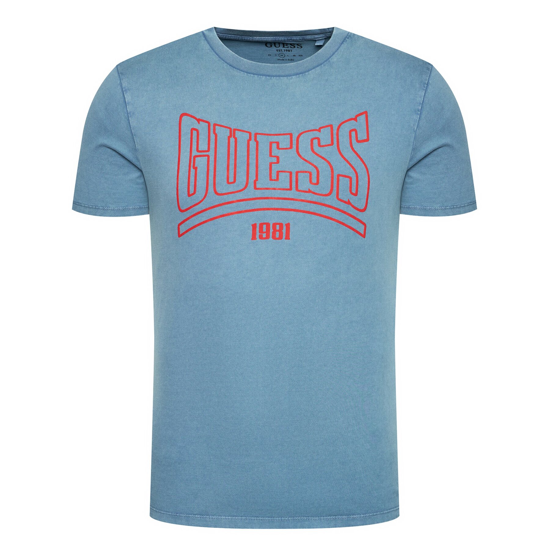 Guess T-Shirt MBGI31 R9RM3 Modrá Regular Fit - Pepit.cz