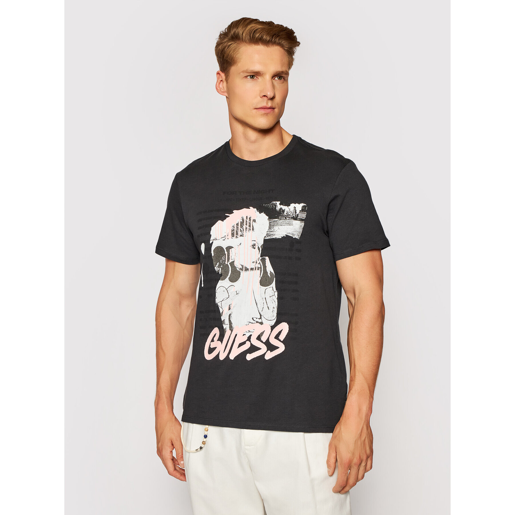 Guess T-Shirt MBYP63 RARC3 Černá Regular Fit - Pepit.cz