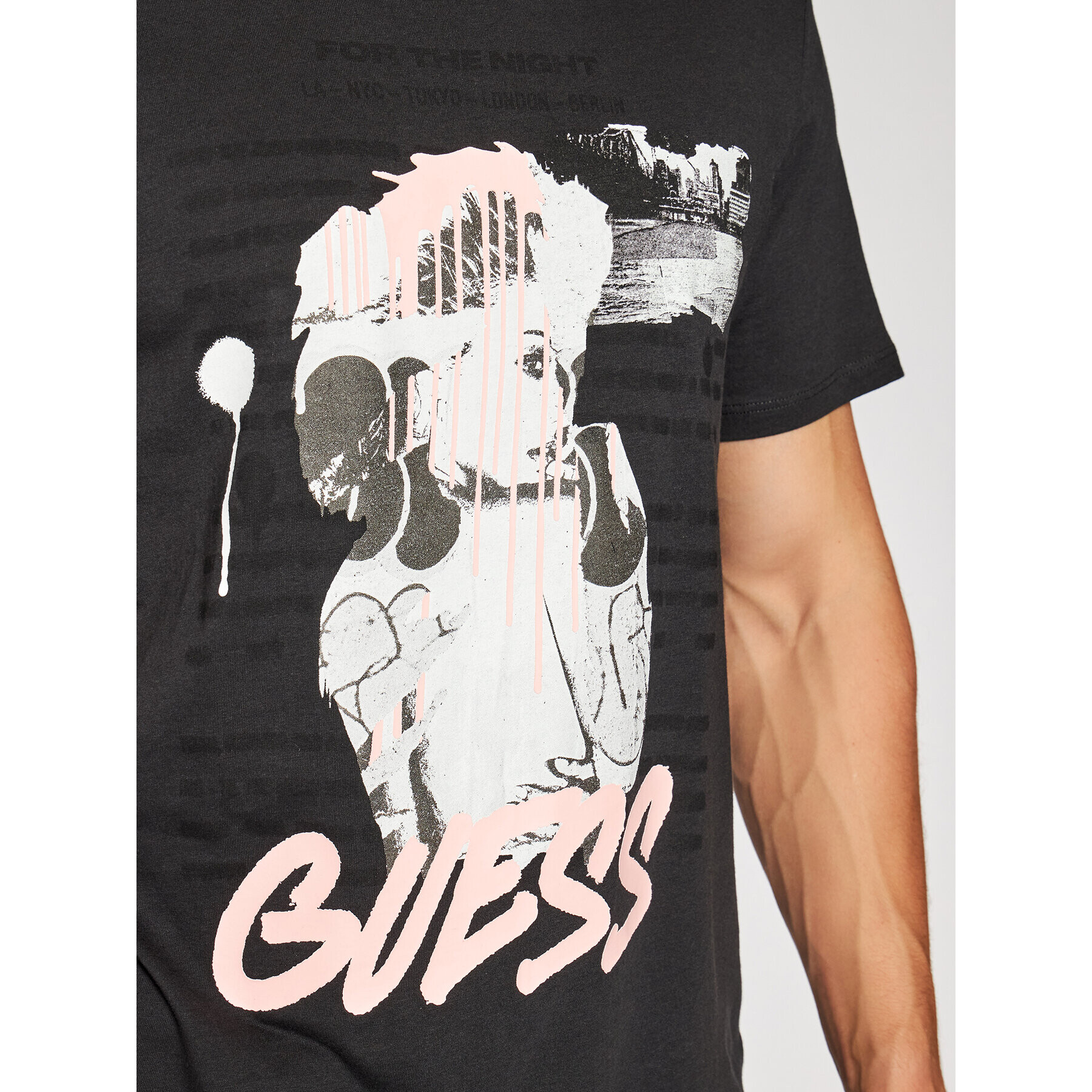 Guess T-Shirt MBYP63 RARC3 Černá Regular Fit - Pepit.cz