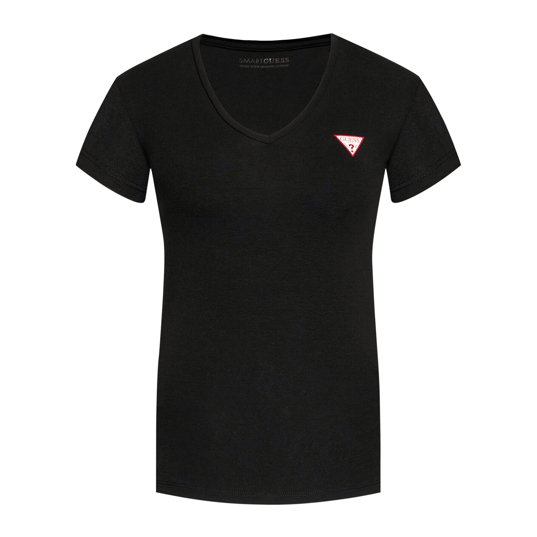 Guess T-Shirt Mini Triangle W1GI17 J1311 Černá Slim Fit - Pepit.cz