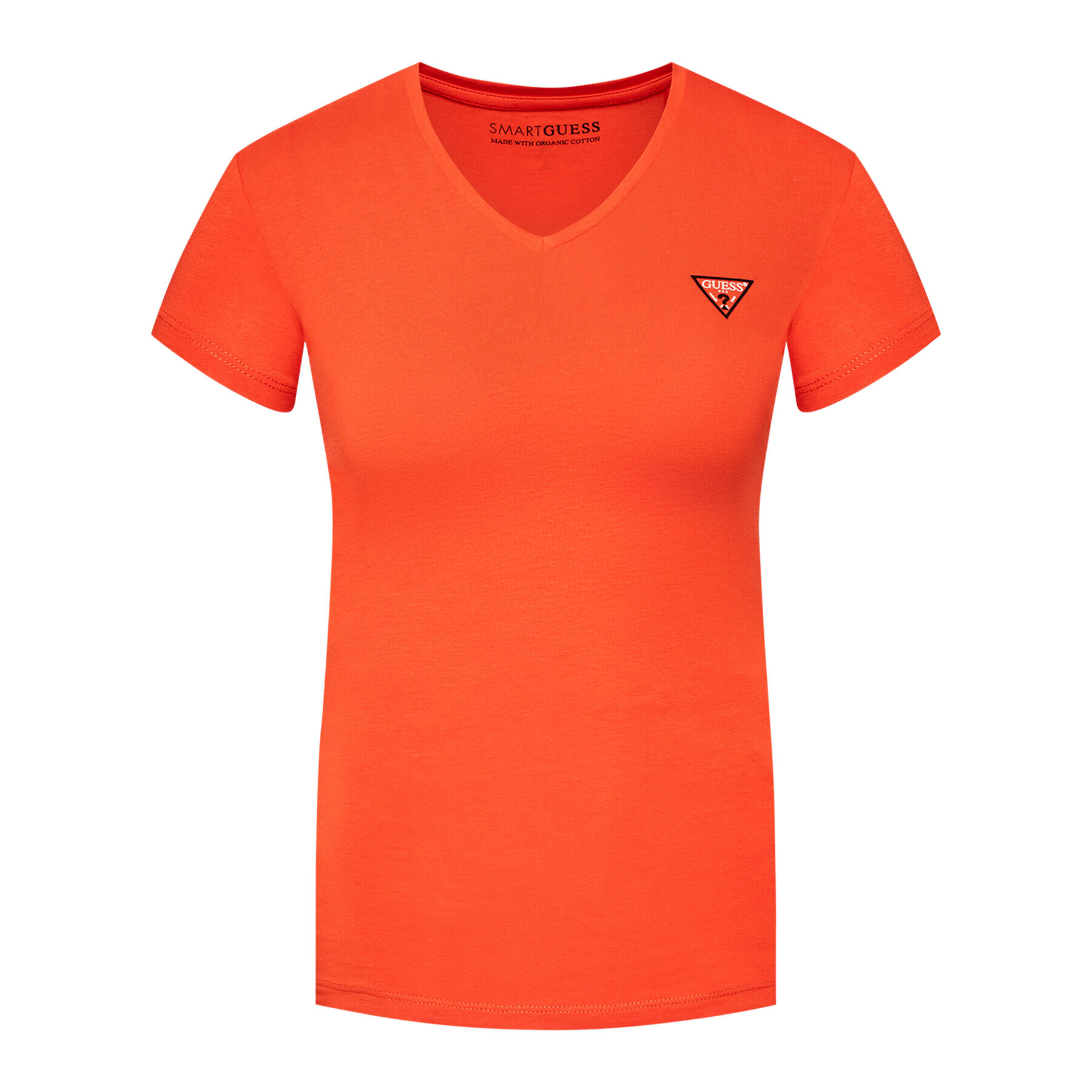 Guess T-Shirt Mini Triangle W1GI17 J1311 Oranžová Slim Fit - Pepit.cz