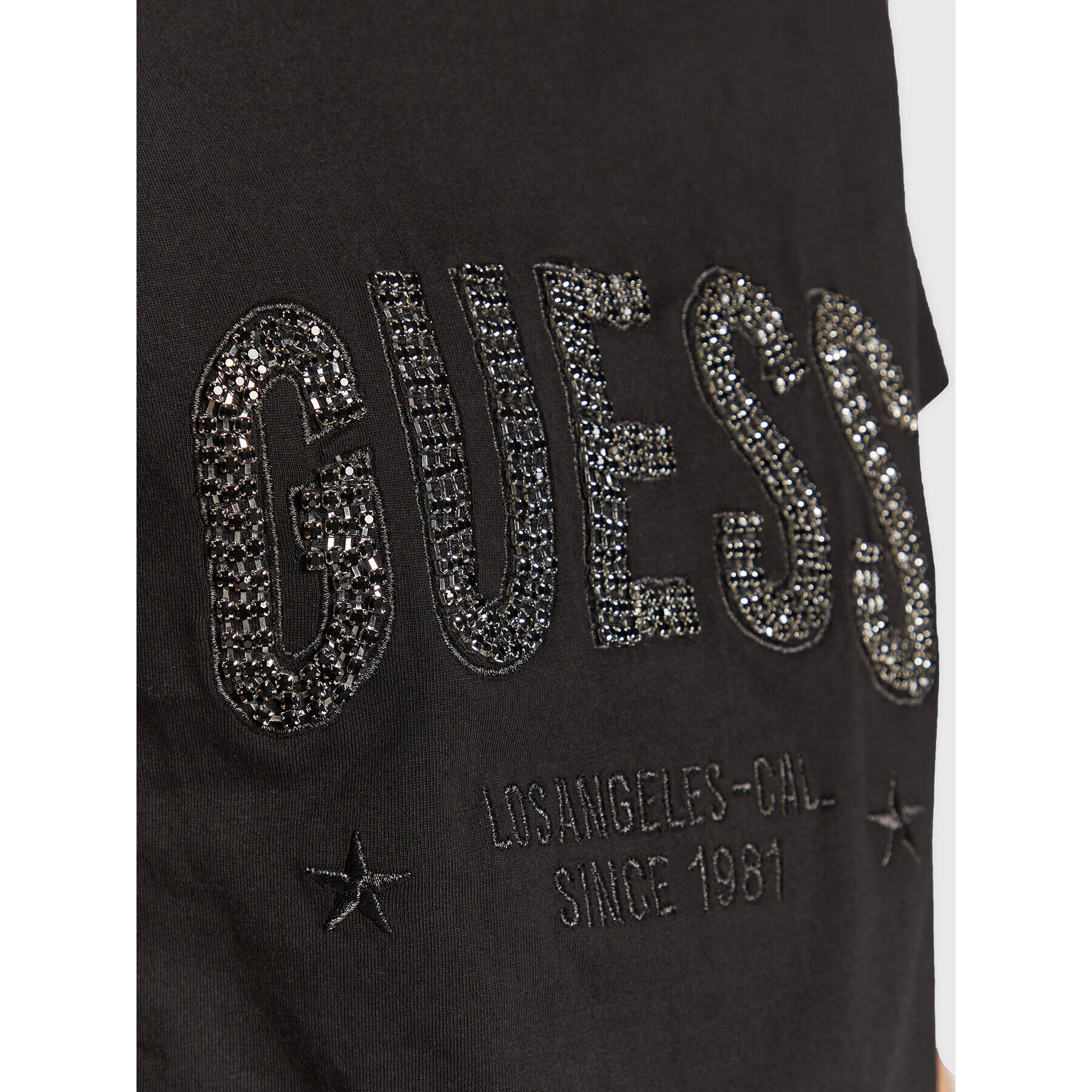 Guess T-Shirt Mirela W2BI16 I3Z13 Černá Regular Fit - Pepit.cz