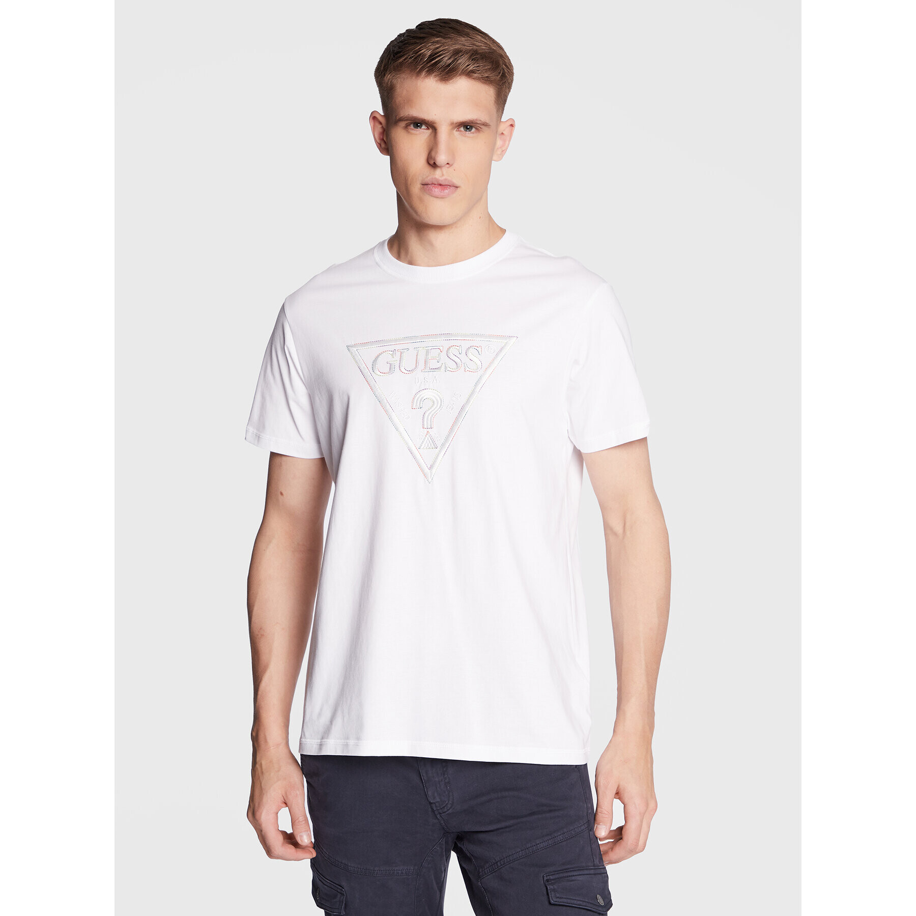 Guess T-Shirt Moisey M3RI15 K8FQ4 Bílá Regular Fit - Pepit.cz