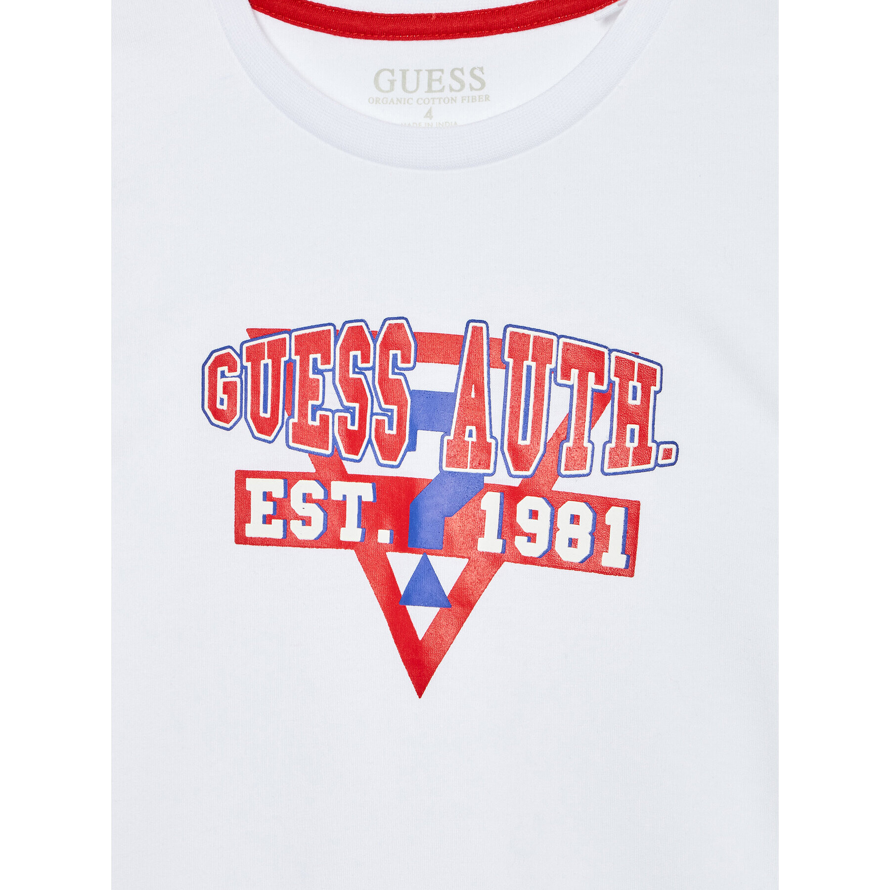 Guess T-Shirt N2RI10 K8HM0 Bílá Regular Fit - Pepit.cz