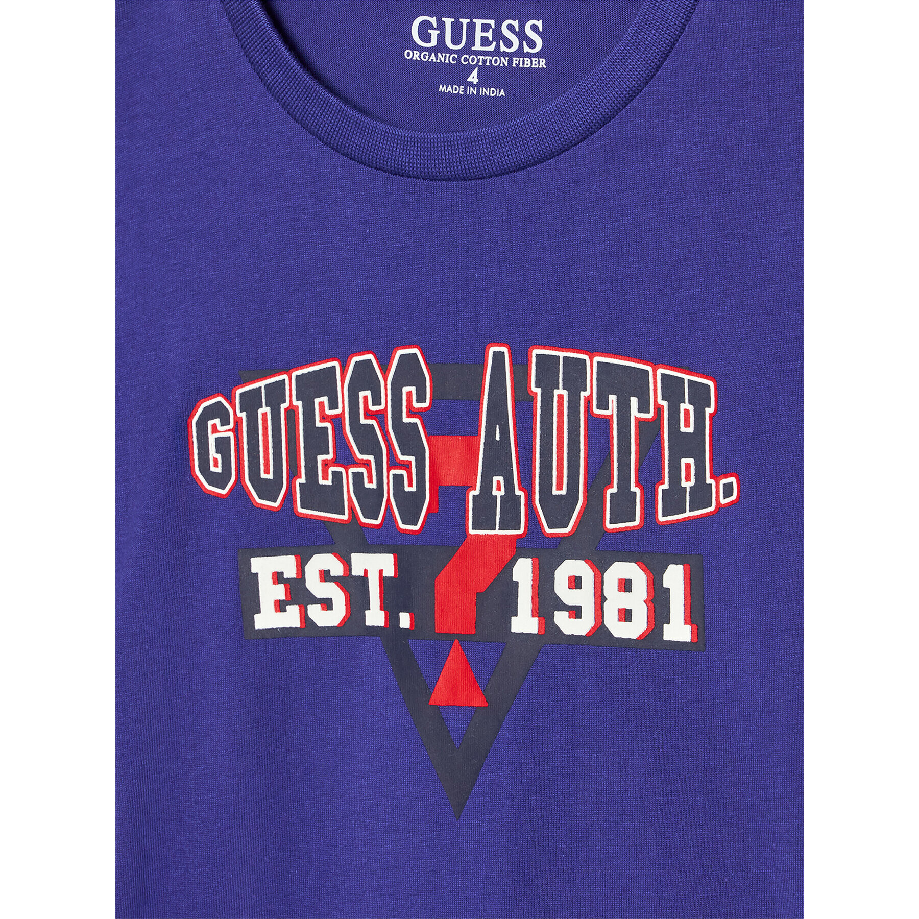 Guess T-Shirt N2RI10 K8HM0 Modrá Regular Fit - Pepit.cz