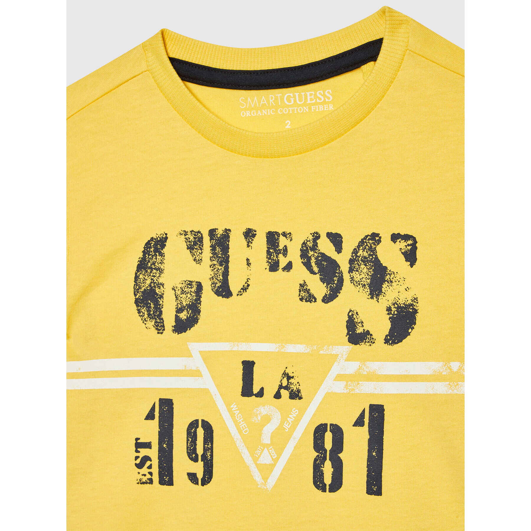 Guess T-Shirt N2RI15 K8HM0 Žlutá Regular Fit - Pepit.cz