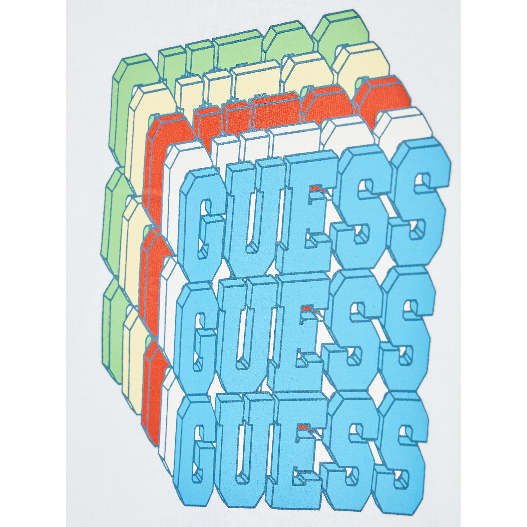 Guess T-Shirt N2YI00 K8HM0 Bílá Regular Fit - Pepit.cz