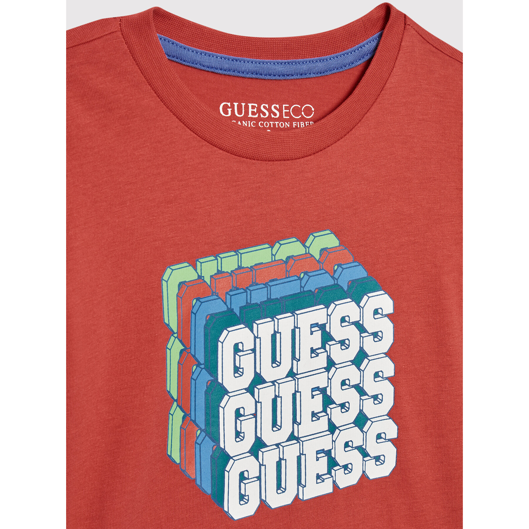 Guess T-Shirt N2YI00 K8HM0 Červená Regular Fit - Pepit.cz