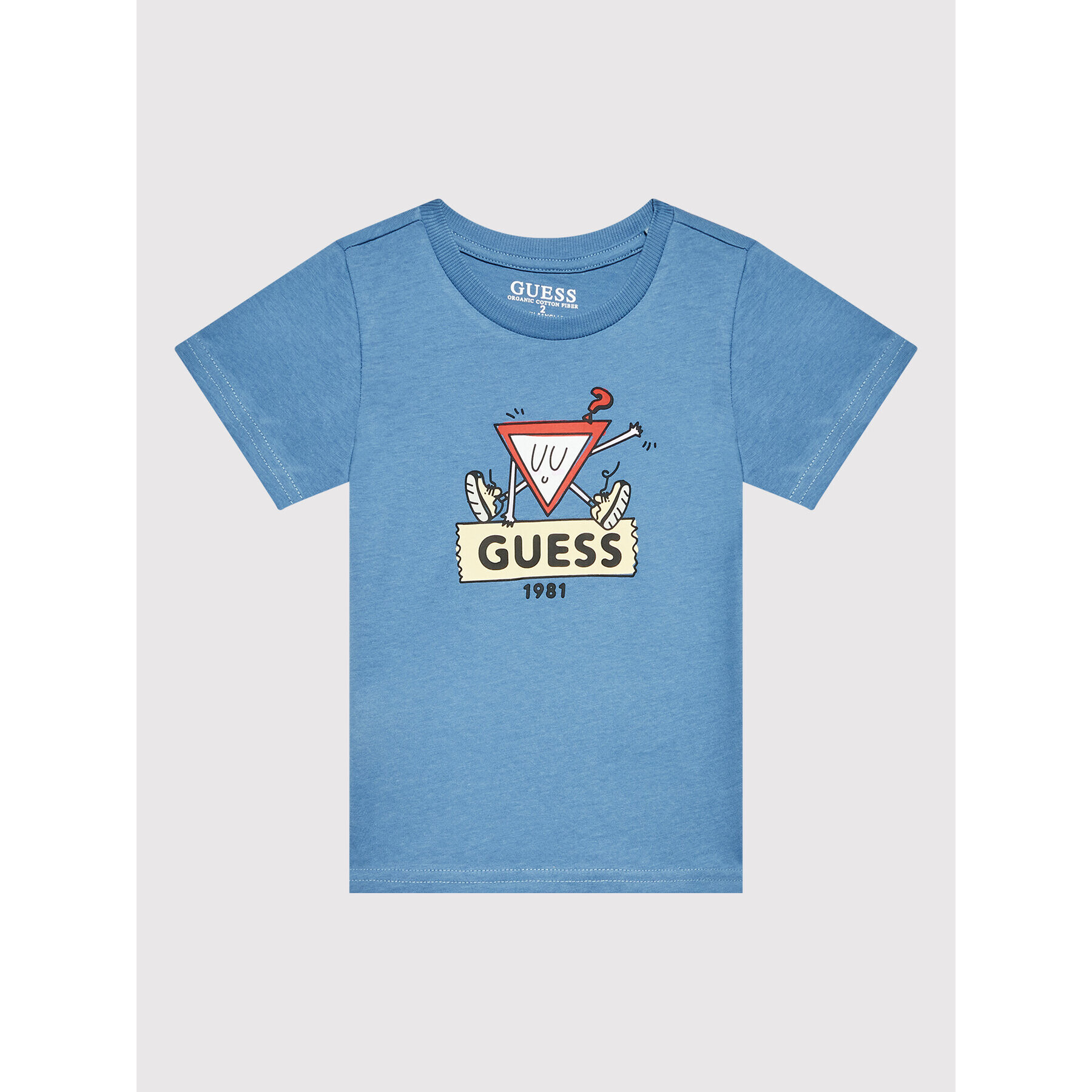 Guess T-Shirt N2YI02 K8HM0 Modrá Regular Fit - Pepit.cz