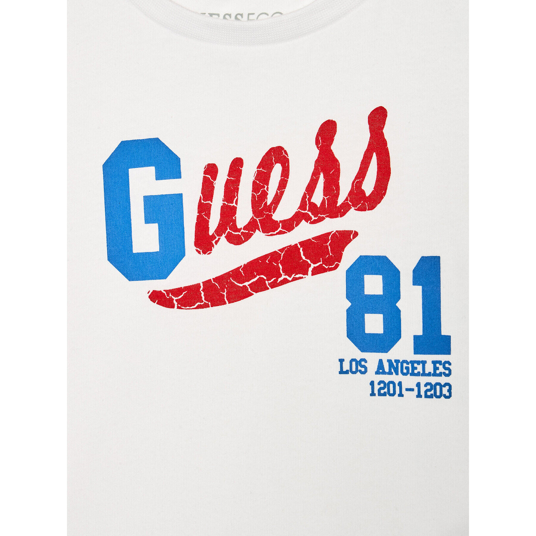 Guess T-Shirt N2YI11 K8HM0 Bílá Regular Fit - Pepit.cz