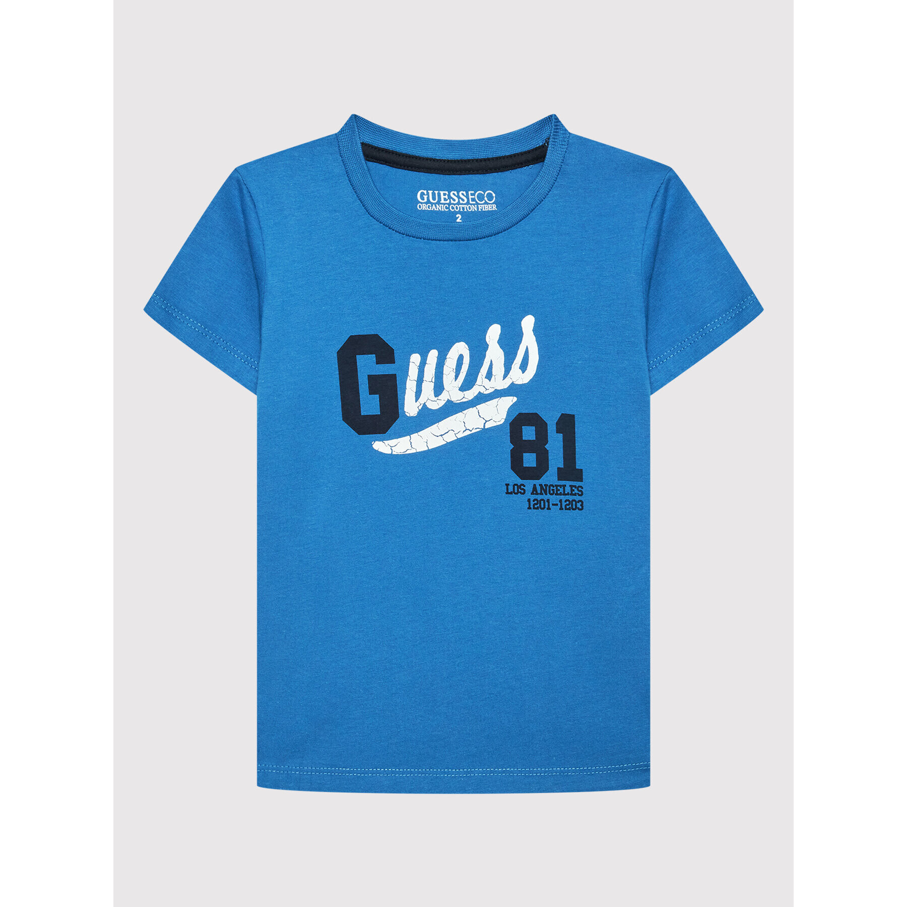 Guess T-Shirt N2YI11 K8HM0 Modrá Regular Fit - Pepit.cz