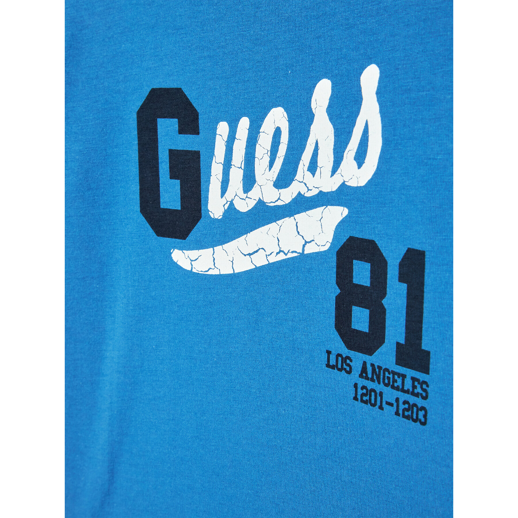 Guess T-Shirt N2YI11 K8HM0 Modrá Regular Fit - Pepit.cz