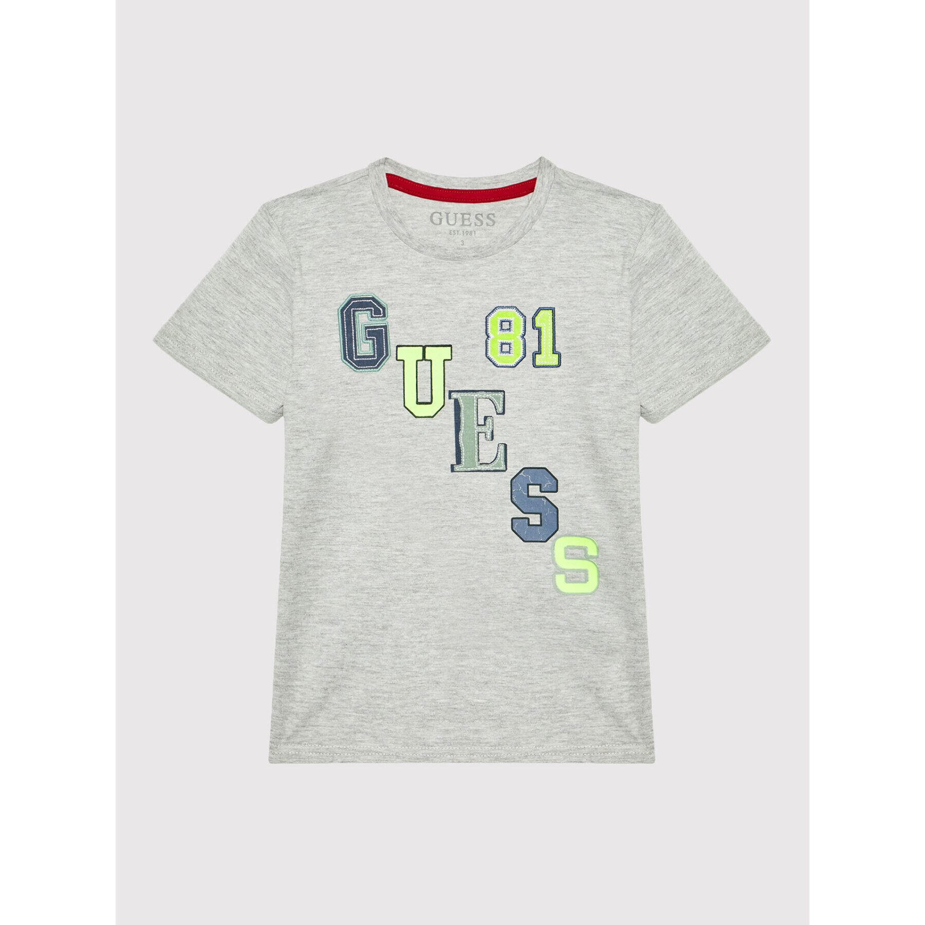 Guess T-Shirt N2YI29 K9N50 Šedá Regular Fit - Pepit.cz