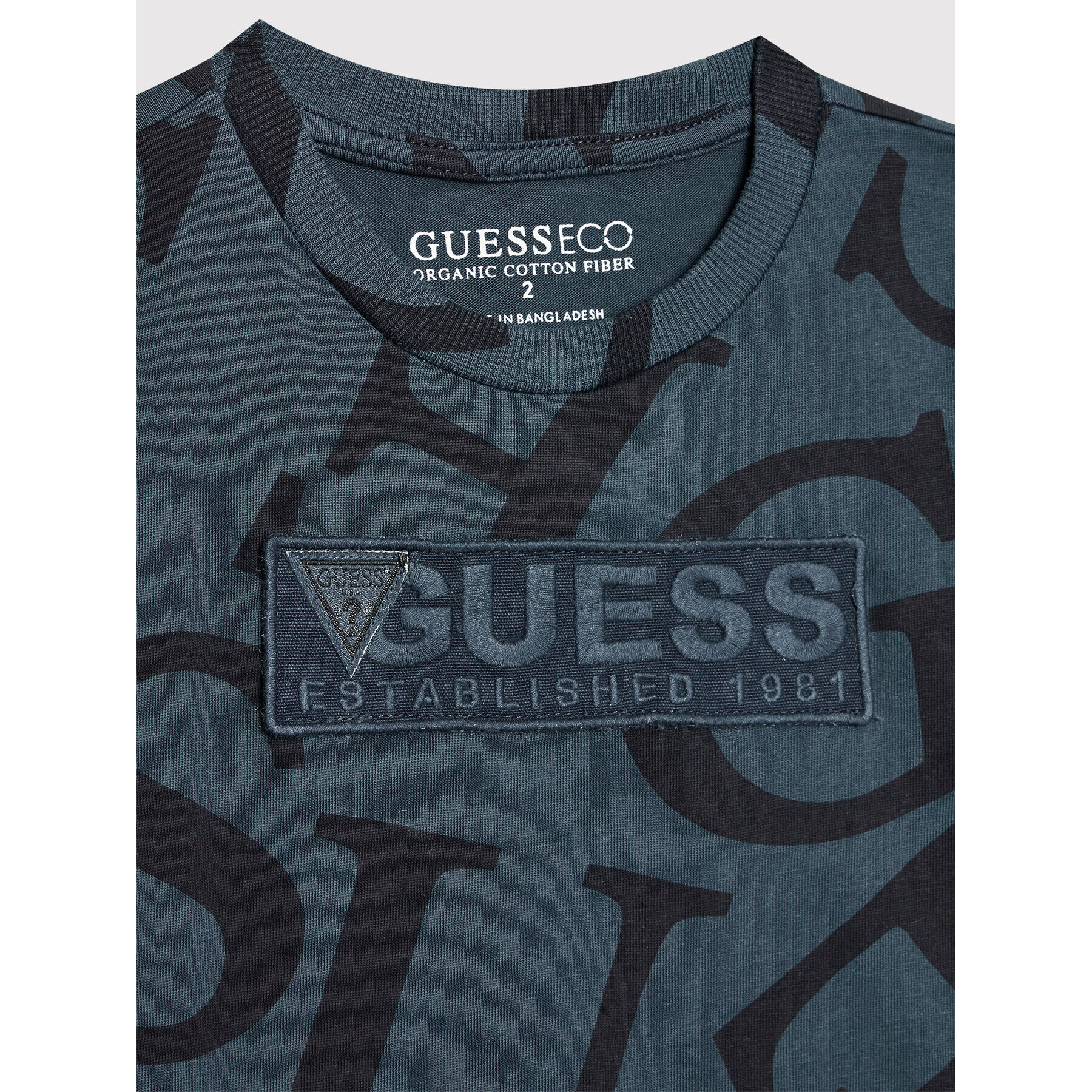 Guess T-Shirt N2YI32 K8HM0 Modrá Regular Fit - Pepit.cz