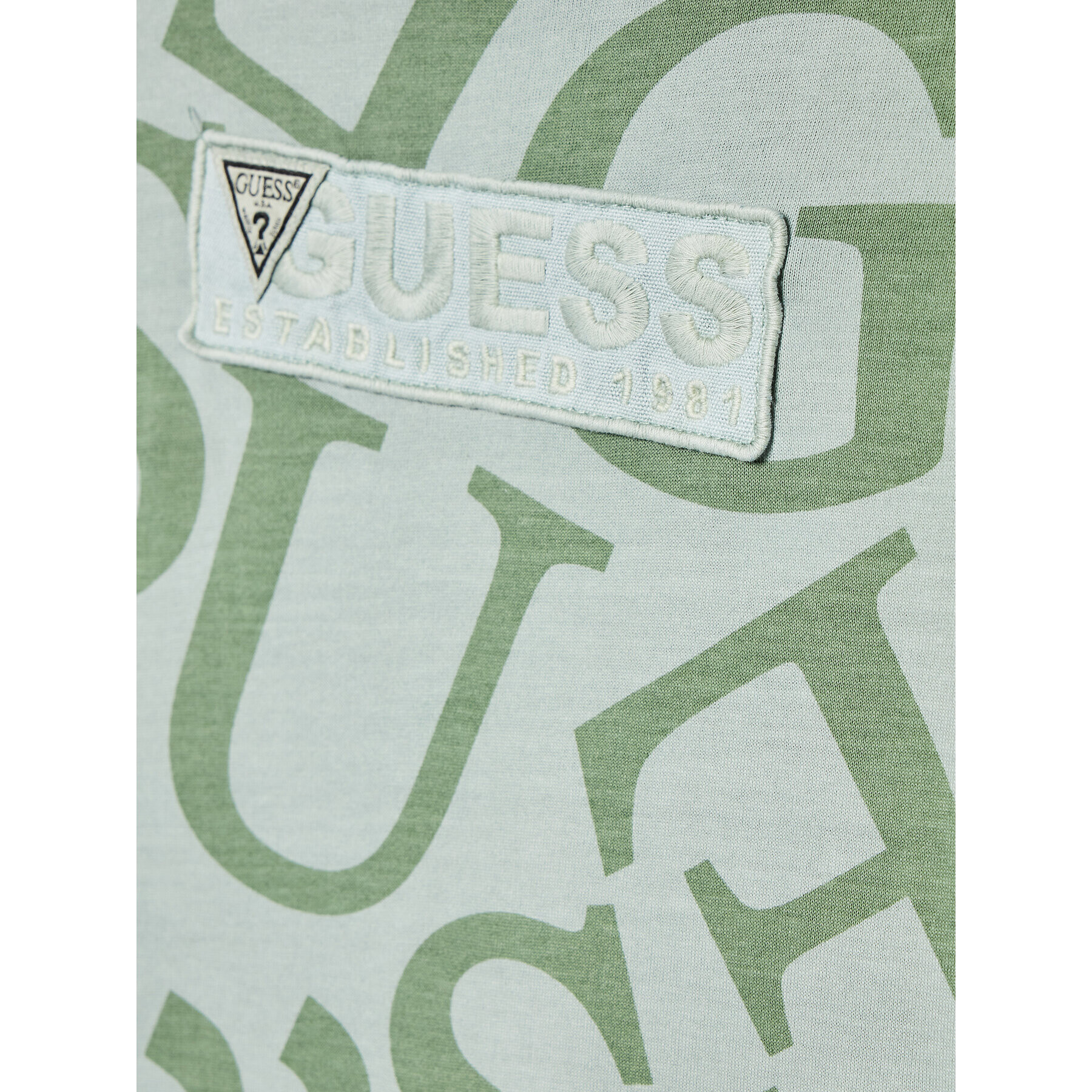 Guess T-Shirt N2YI32 K8HM0 Zelená Regular Fit - Pepit.cz