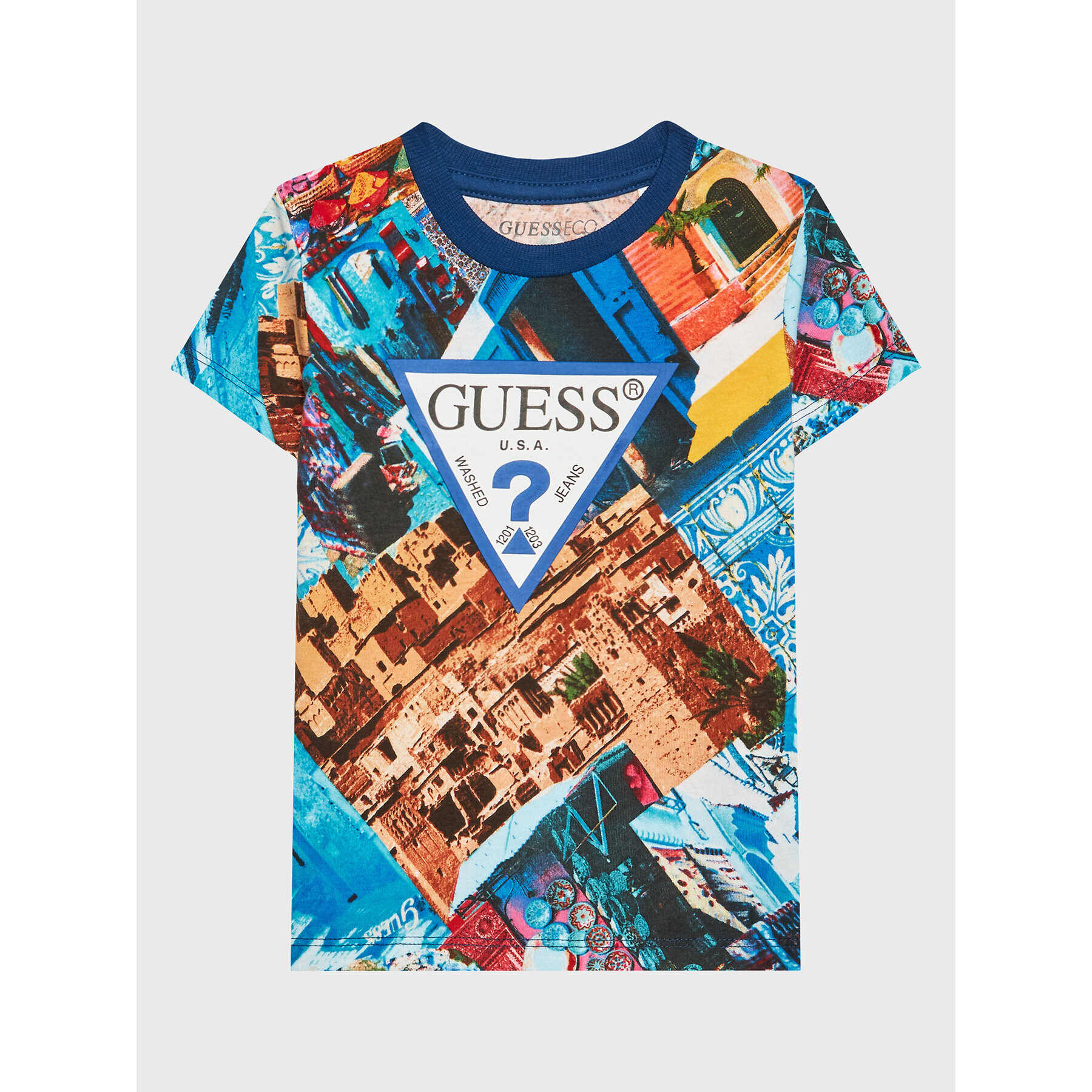 Guess T-Shirt N3GI05 K8HM3 Barevná Regular Fit - Pepit.cz