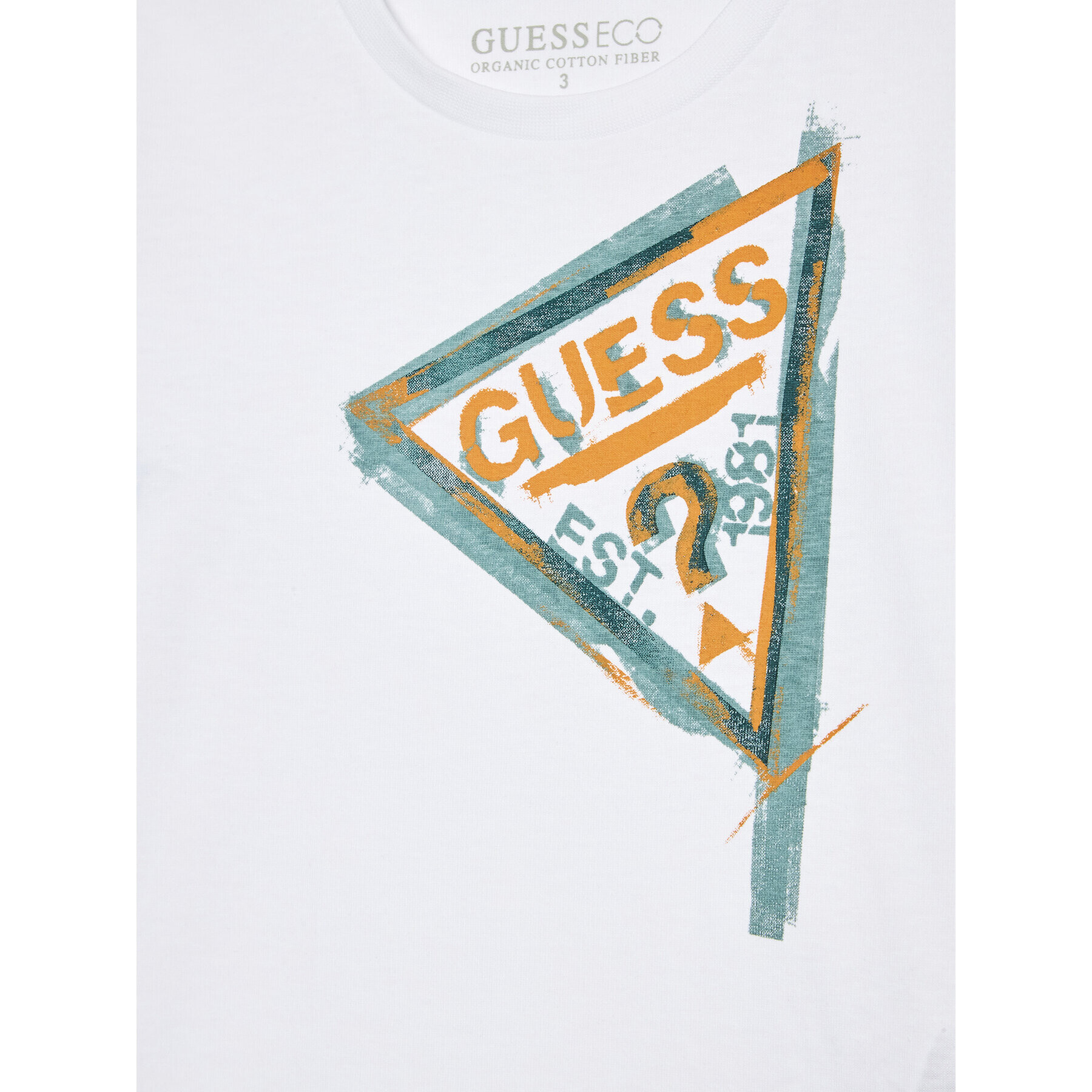 Guess T-Shirt N3GI08 K8HM0 Bílá Regular Fit - Pepit.cz