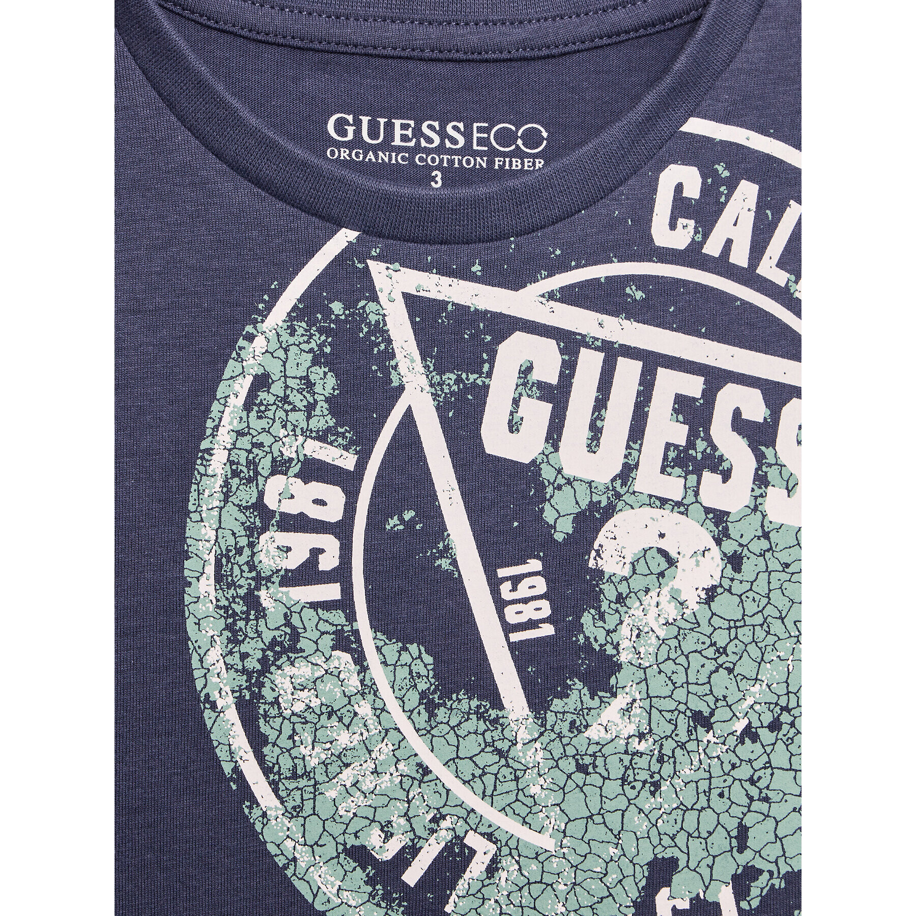 Guess T-Shirt N3GI16 K8HM0 Tmavomodrá Regular Fit - Pepit.cz