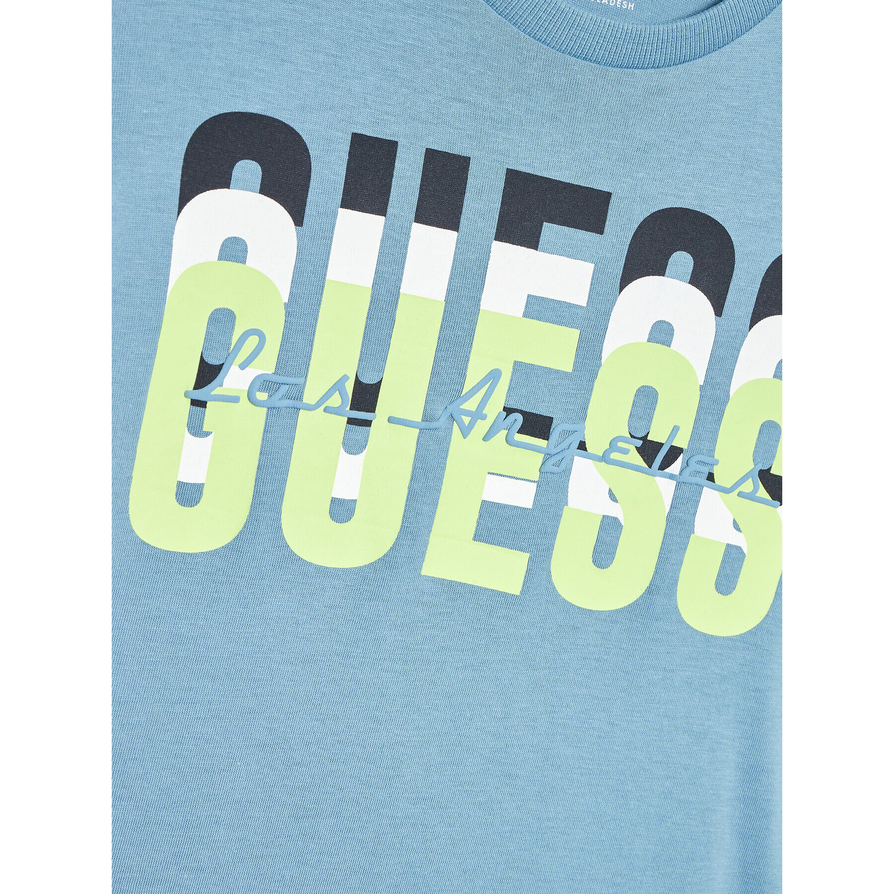 Guess T-Shirt N3RI01 K8HM0 Modrá Regular Fit - Pepit.cz