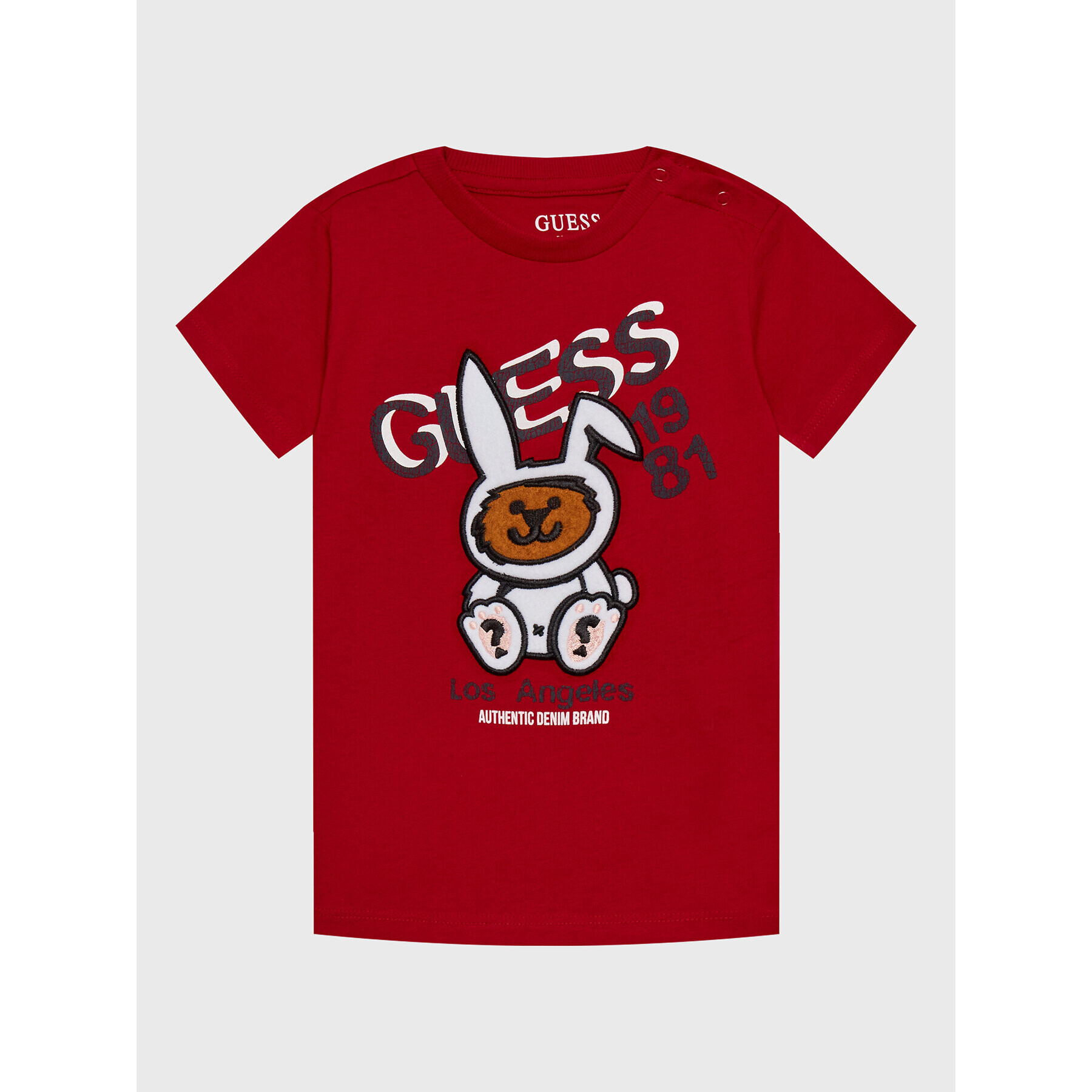 Guess T-Shirt N3RI03 K8HM3 Červená Regular Fit - Pepit.cz