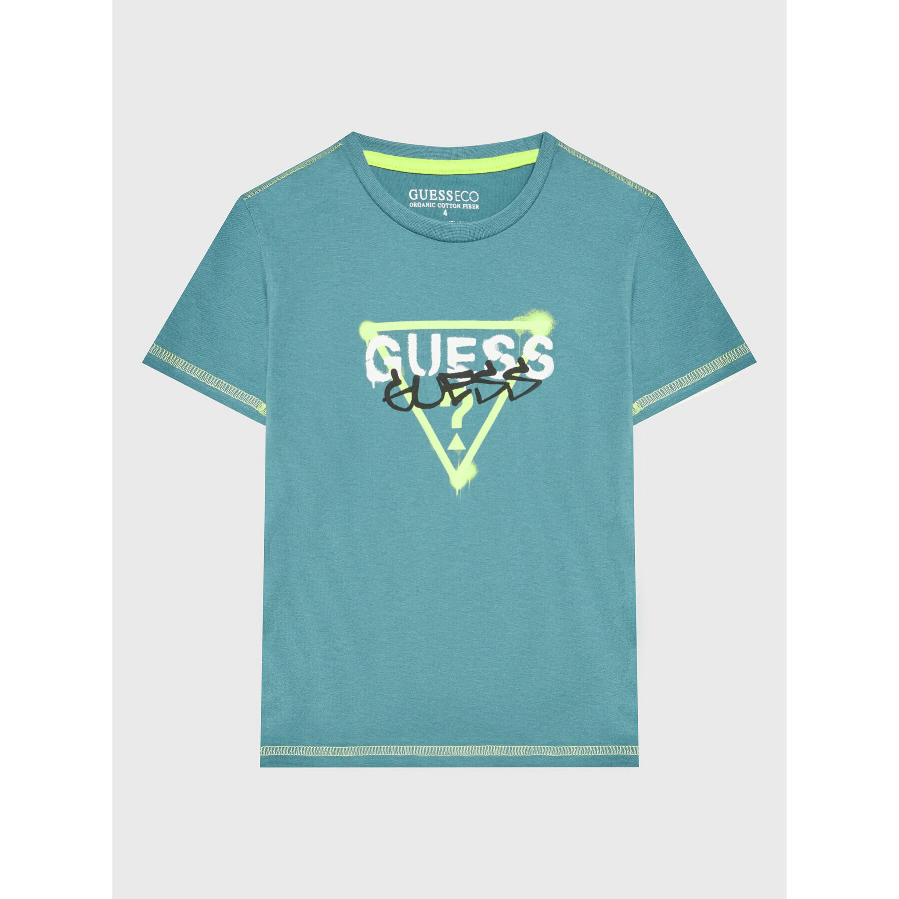 Guess T-Shirt N3RI15 K8HM0 Zelená Regular Fit - Pepit.cz