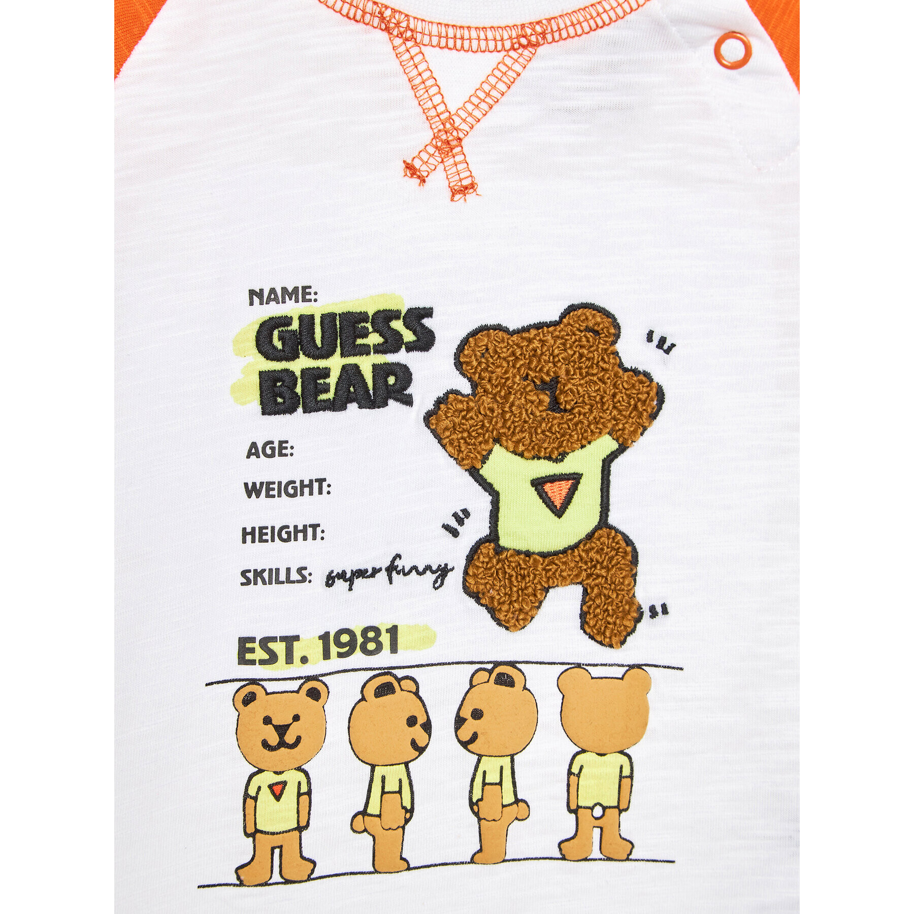 Guess T-Shirt N3RI19 K6XN1 Bílá Regular Fit - Pepit.cz