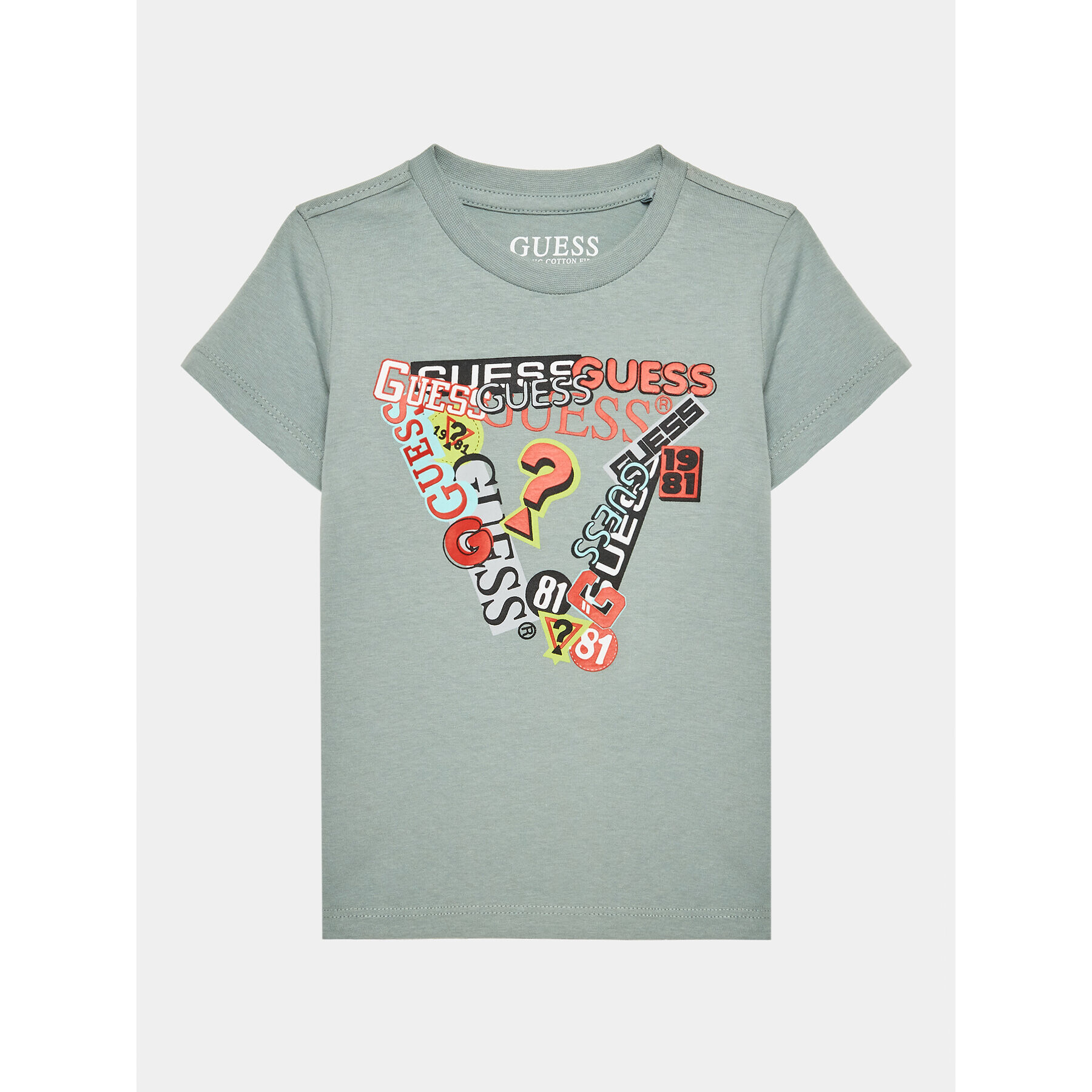 Guess T-Shirt N3YI19 K8HM4 Šedá Regular Fit - Pepit.cz