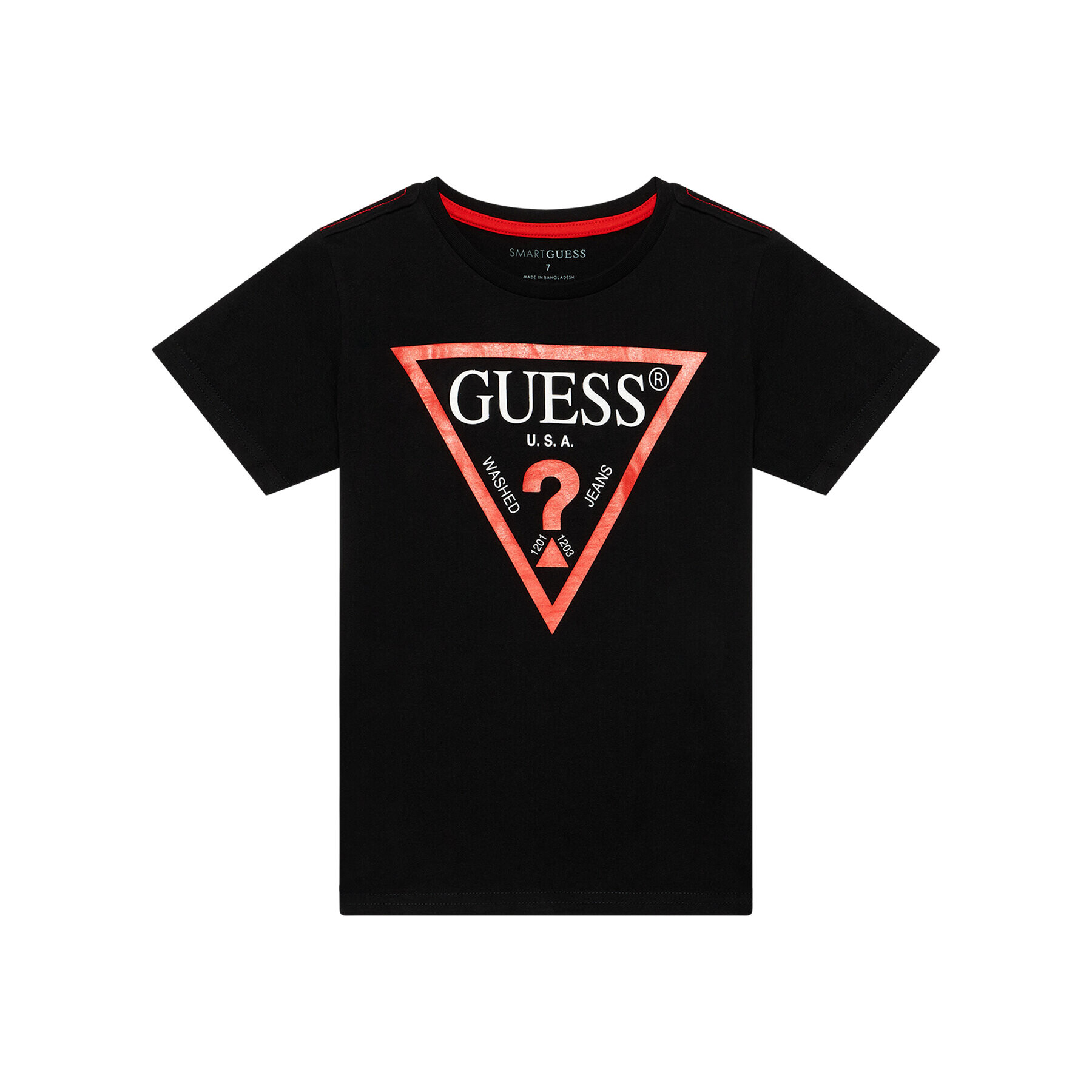 Guess T-Shirt N73I55 K8HM0 Černá Regular Fit - Pepit.cz