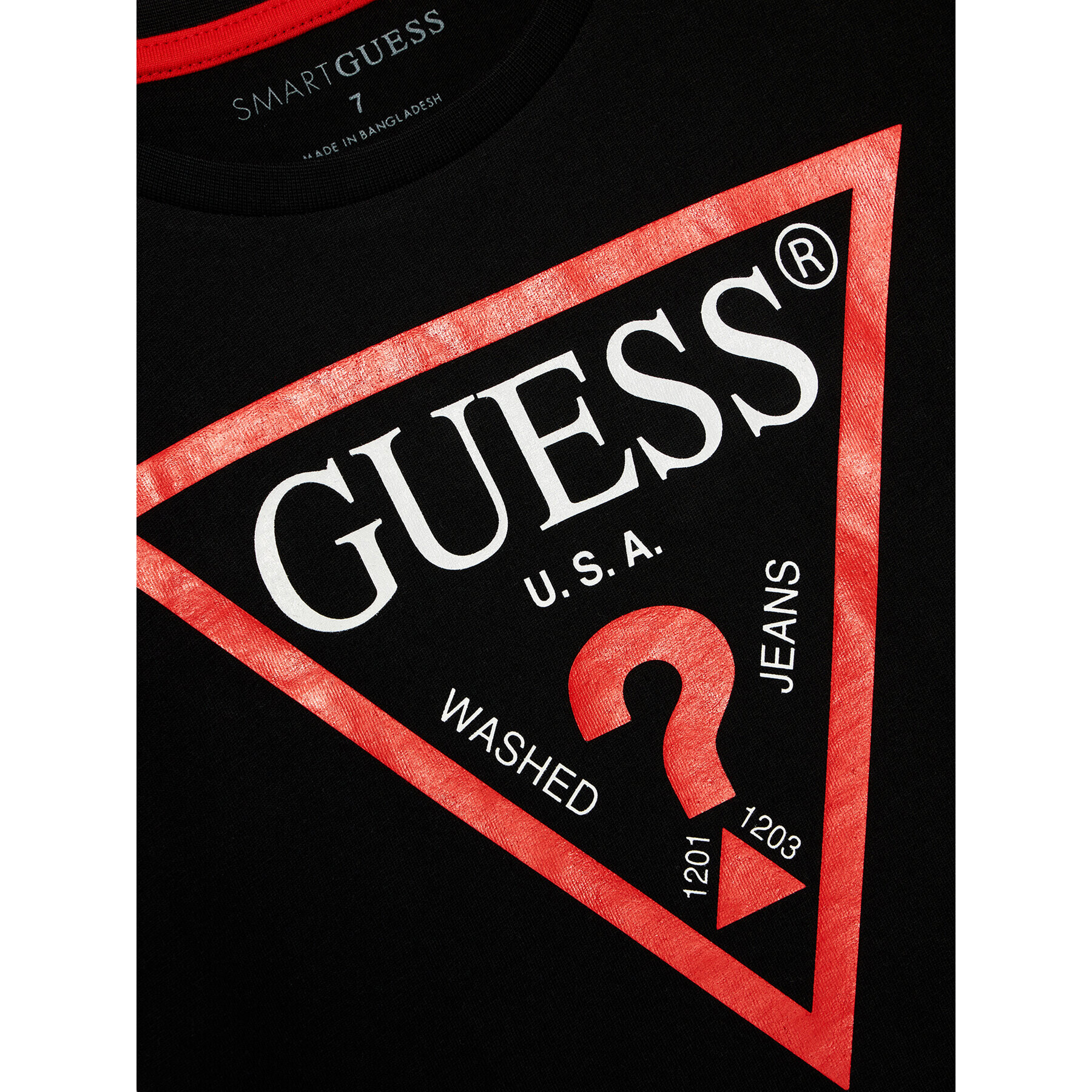 Guess T-Shirt N73I55 K8HM0 Černá Regular Fit - Pepit.cz