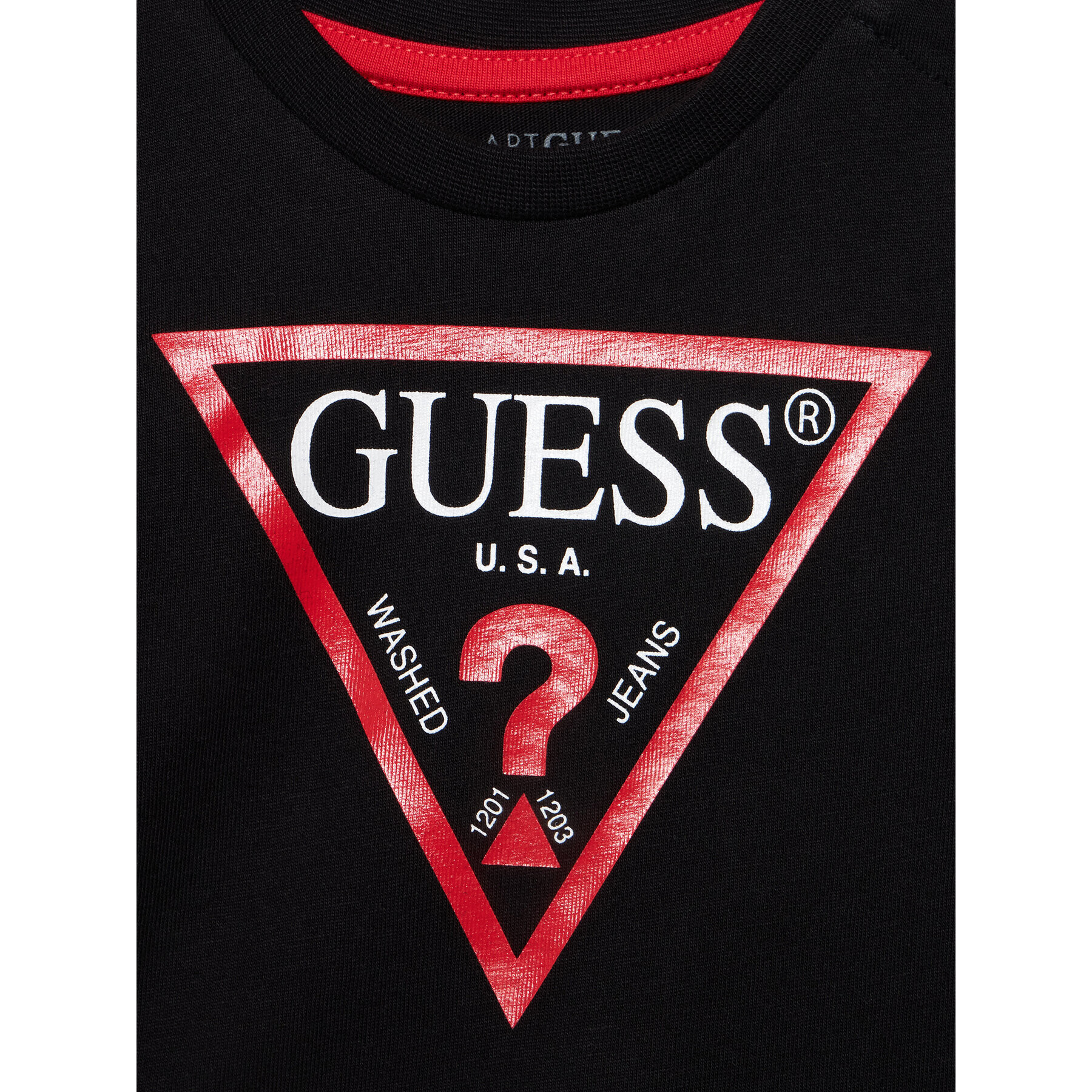 Guess T-Shirt N73I55 K8HM0 Černá Regular Fit - Pepit.cz