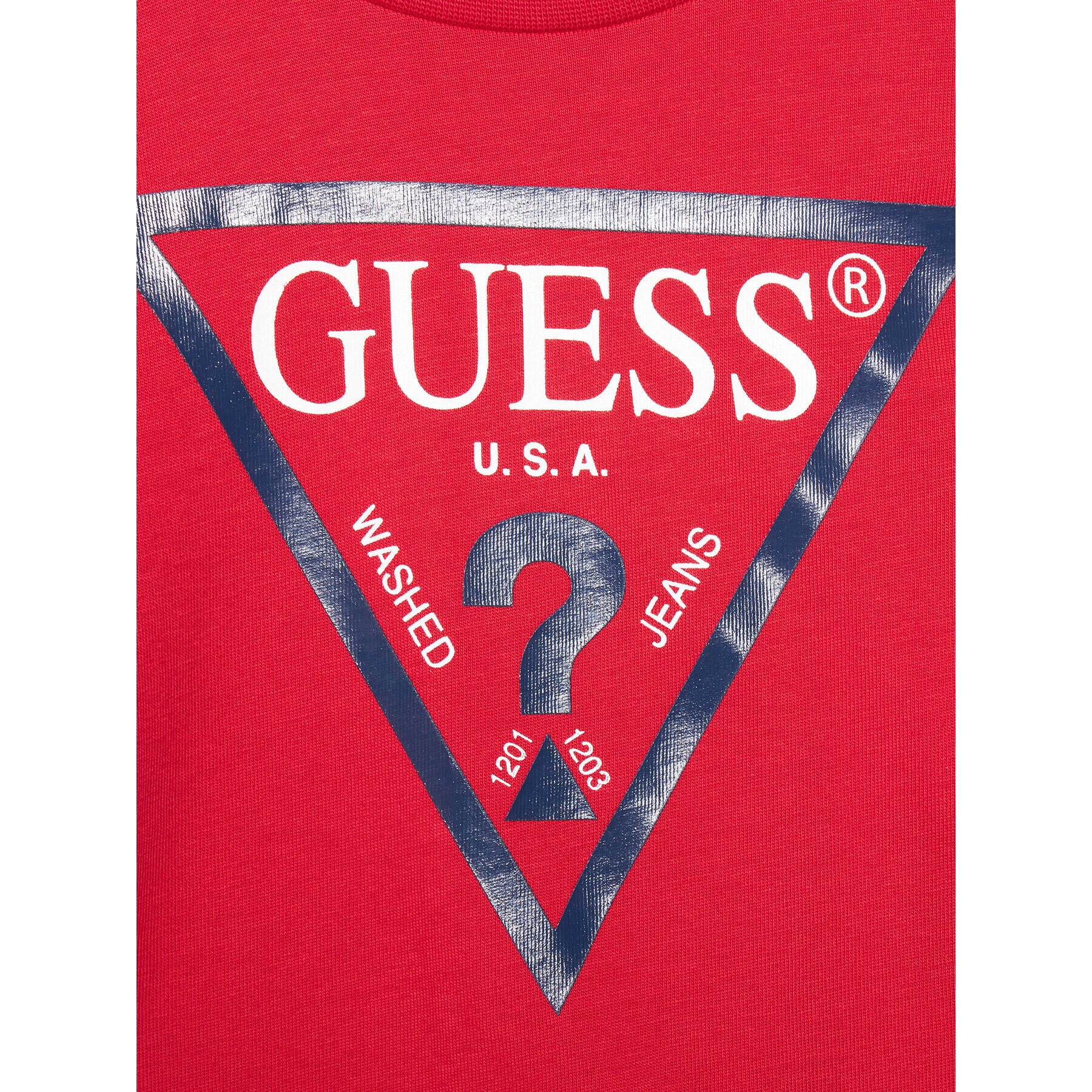 Guess T-Shirt N73I55 K8HM0 Červená Regular Fit - Pepit.cz