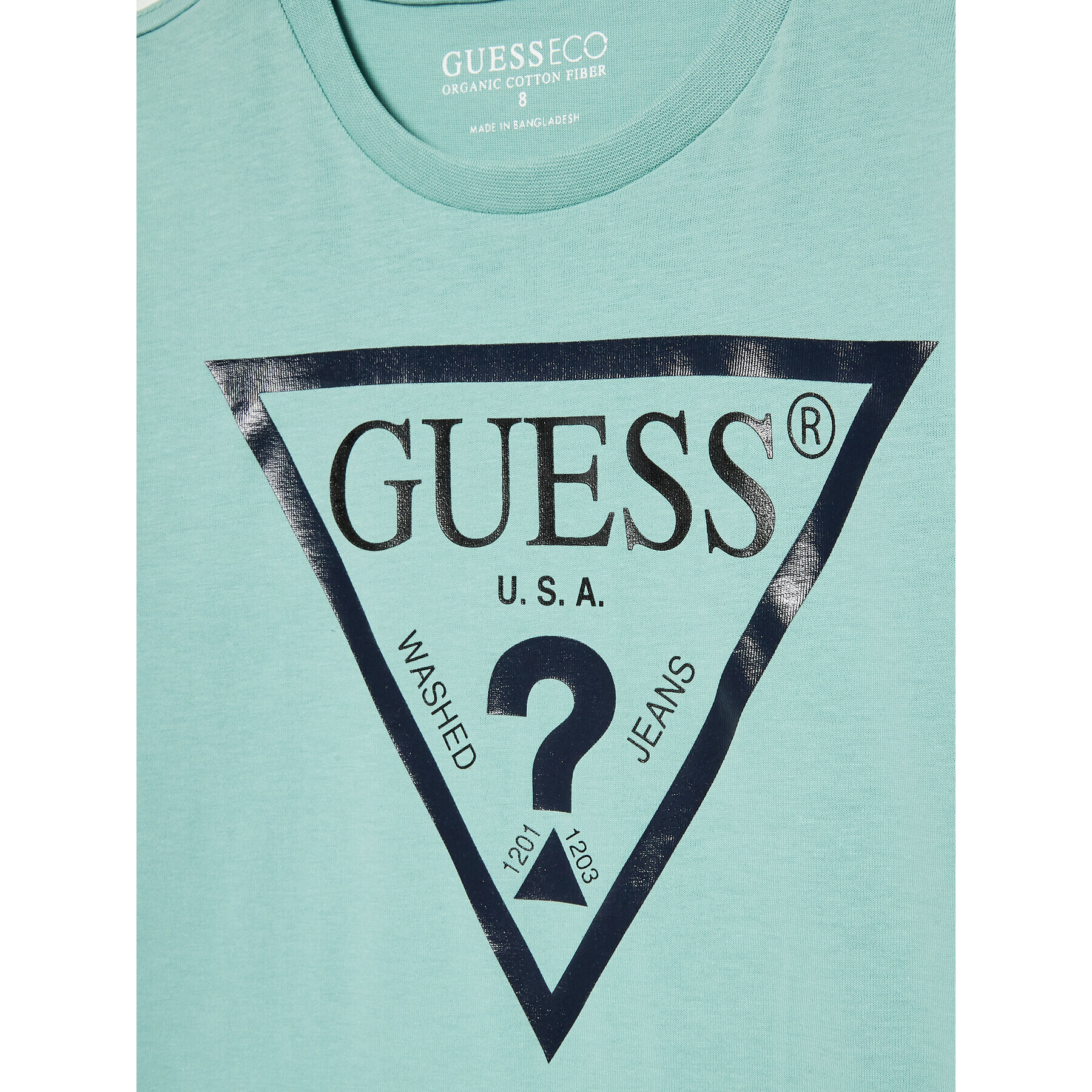 Guess T-Shirt N73I55 K8HM0 Modrá Regular Fit - Pepit.cz