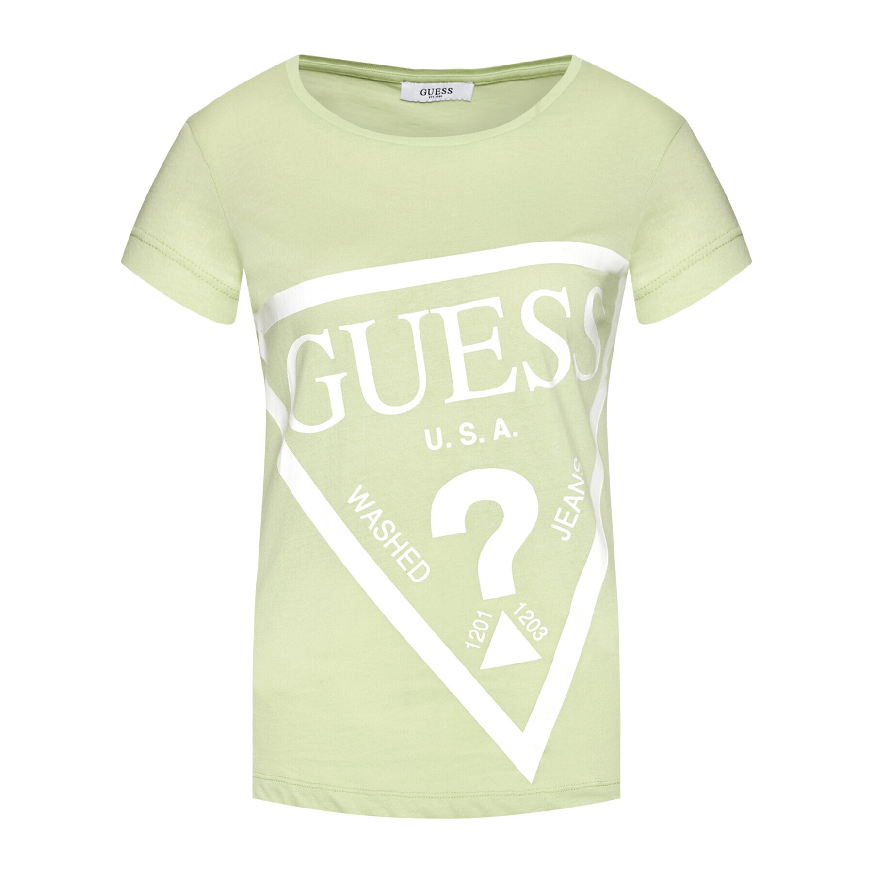 Guess T-Shirt O1GA56 JA911 Zelená Regular Fit - Pepit.cz