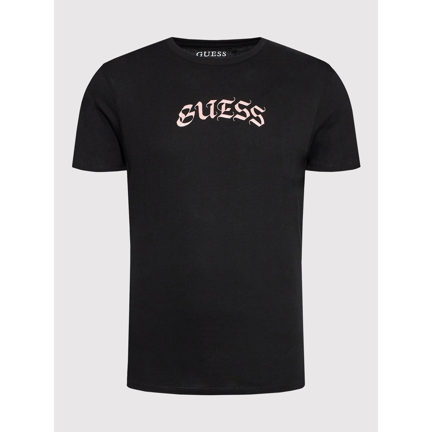 Guess T-Shirt Old English Logo M2YI12 K9RM1 Černá Regular Fit - Pepit.cz