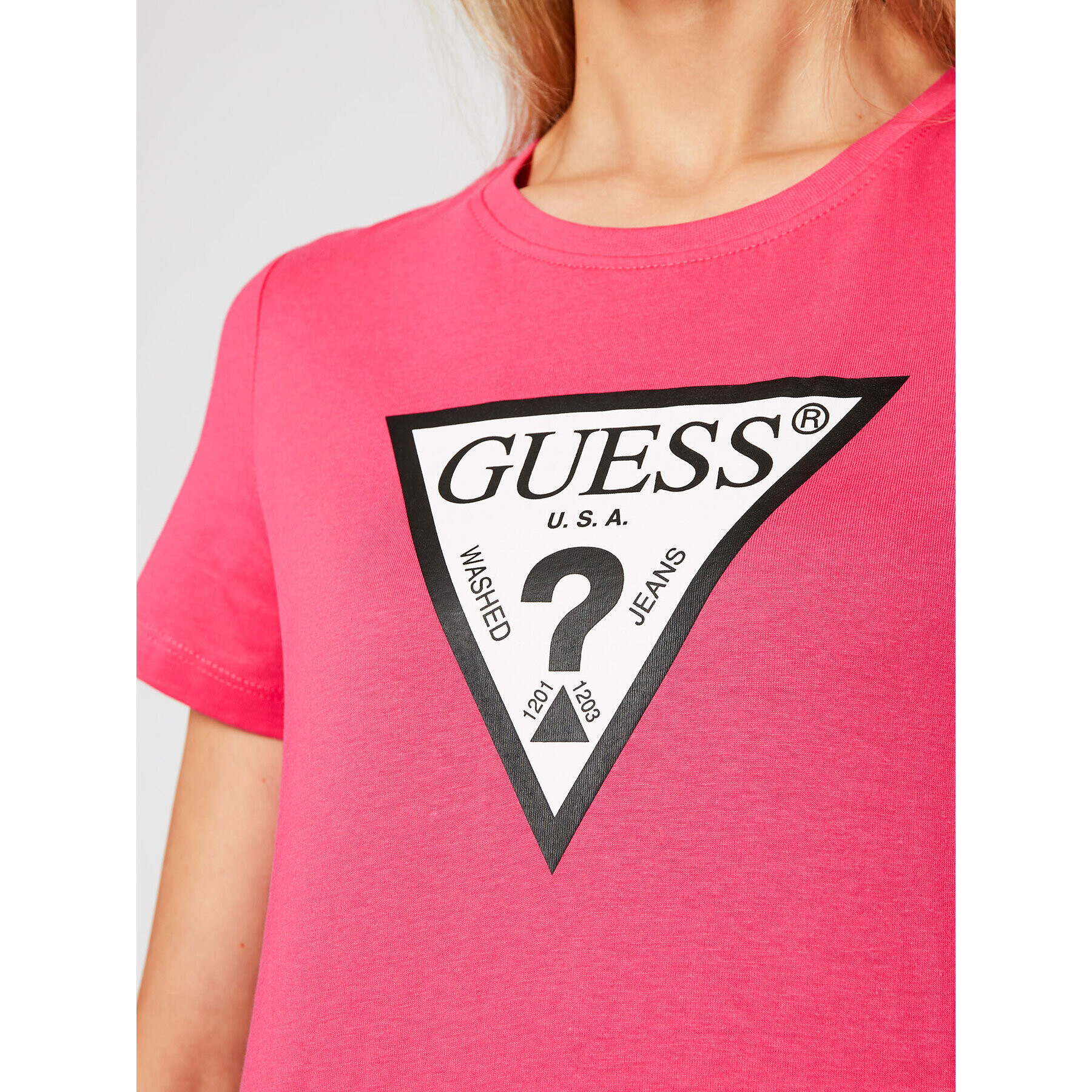 Guess T-Shirt Original Tee W1RI00 I3Z11 Růžová Regular Fit - Pepit.cz