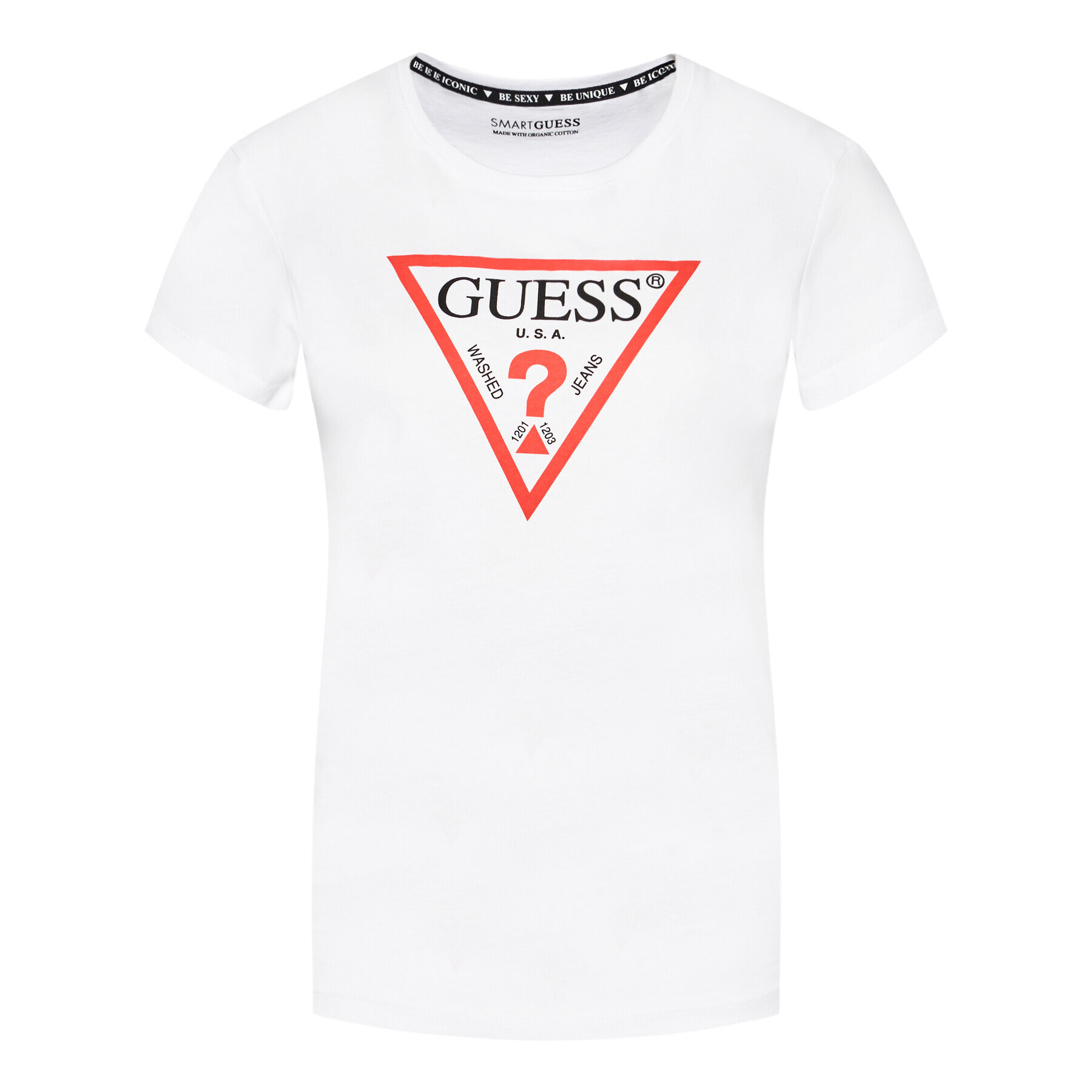 Guess T-Shirt Original W1YI1B I3Z11 Bílá Boxy Fit - Pepit.cz