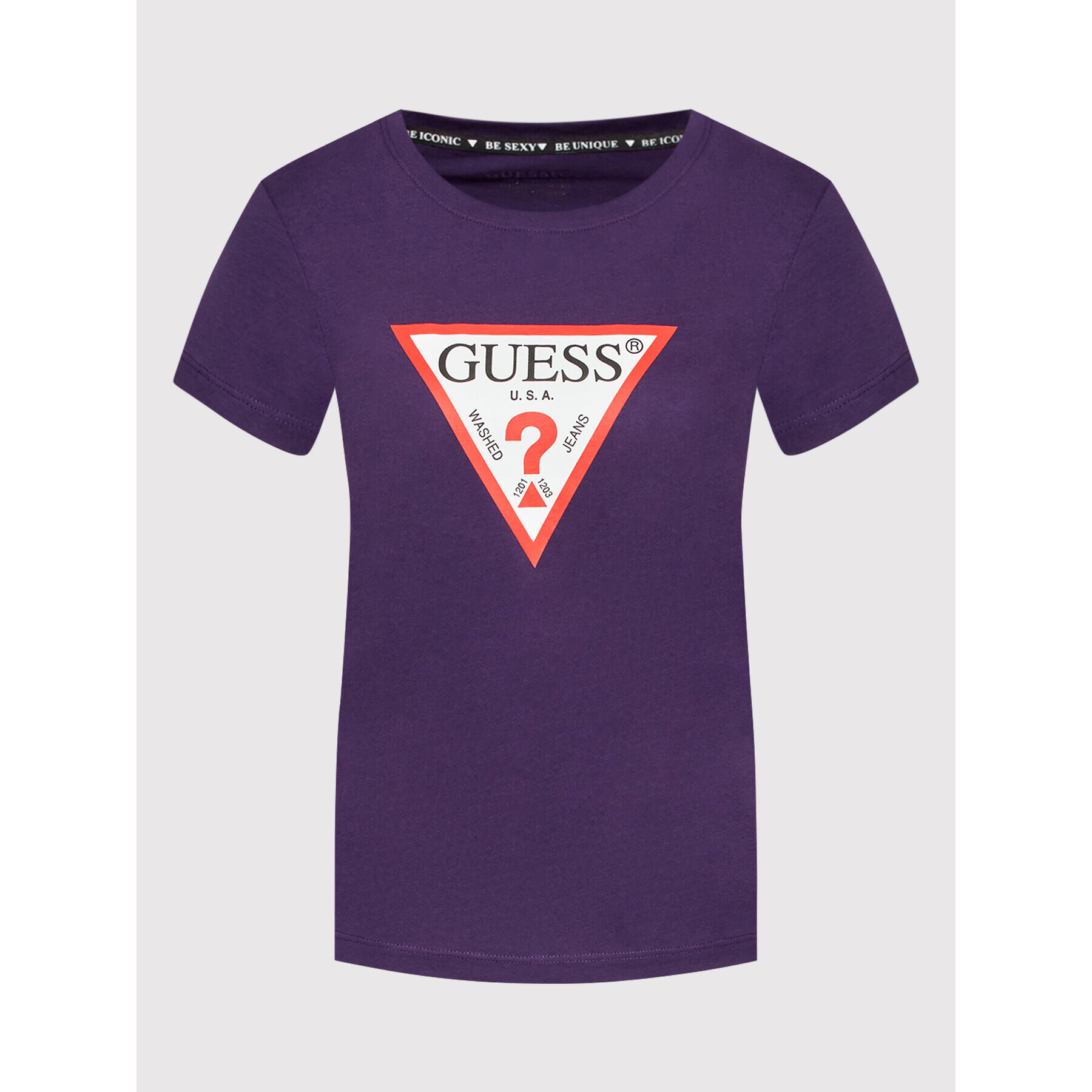 Guess T-Shirt Original W1YI1B I3Z11 Fialová Regular Fit - Pepit.cz