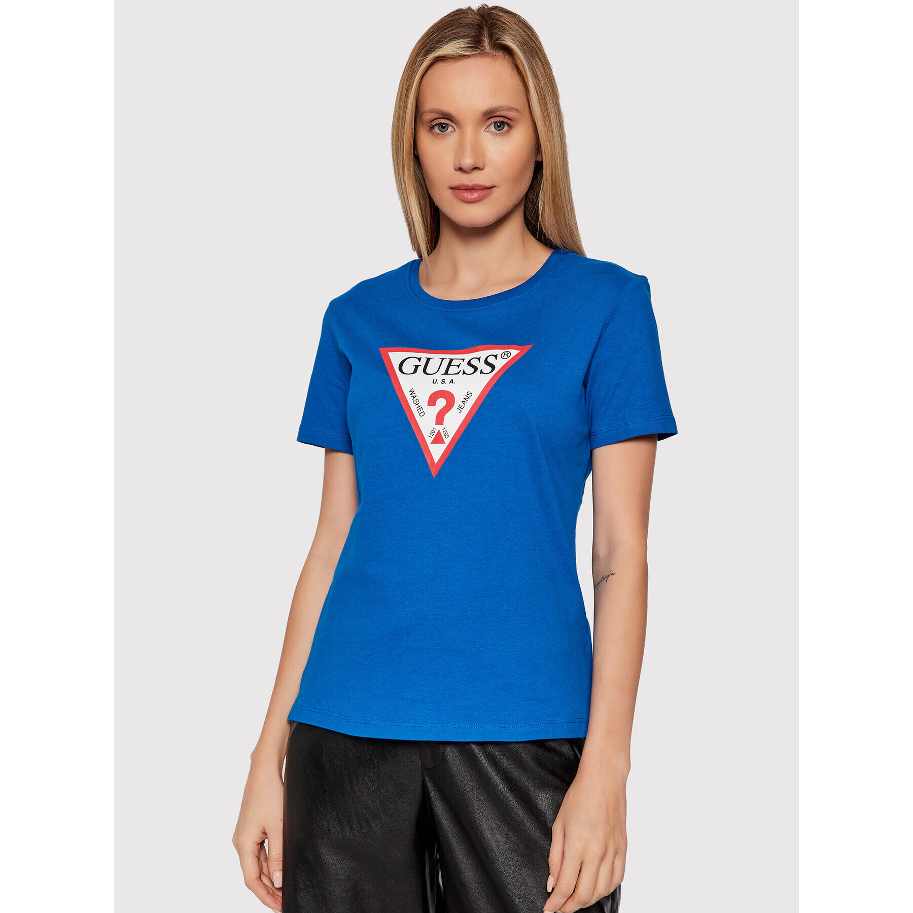 Guess T-Shirt Original W1YI1B I3Z11 Modrá Boxy Fit - Pepit.cz