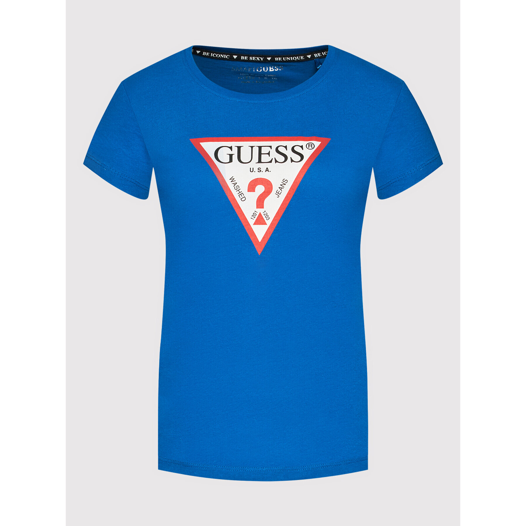 Guess T-Shirt Original W1YI1B I3Z11 Modrá Boxy Fit - Pepit.cz