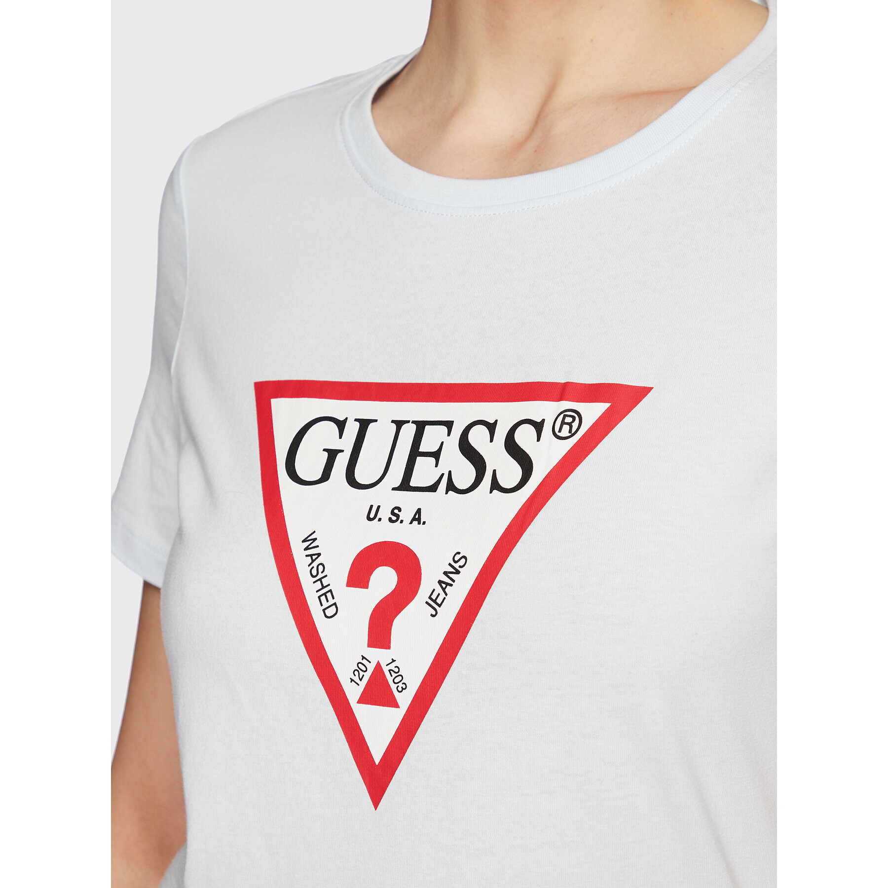 Guess T-Shirt Original W1YI1B I3Z11 Modrá Regular Fit - Pepit.cz