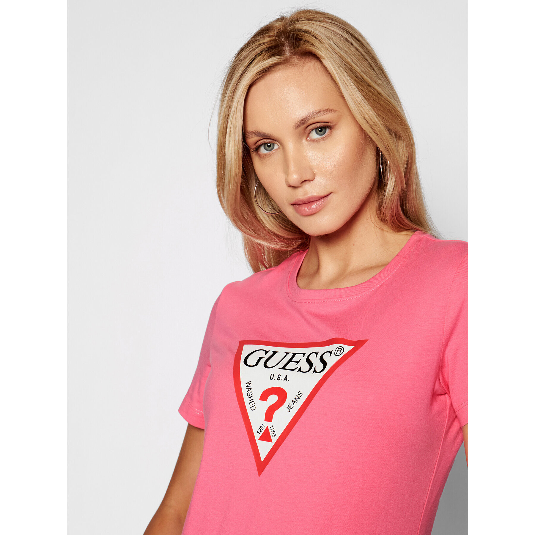 Guess T-Shirt Original W1YI1B I3Z11 Růžová Boxy Fit - Pepit.cz