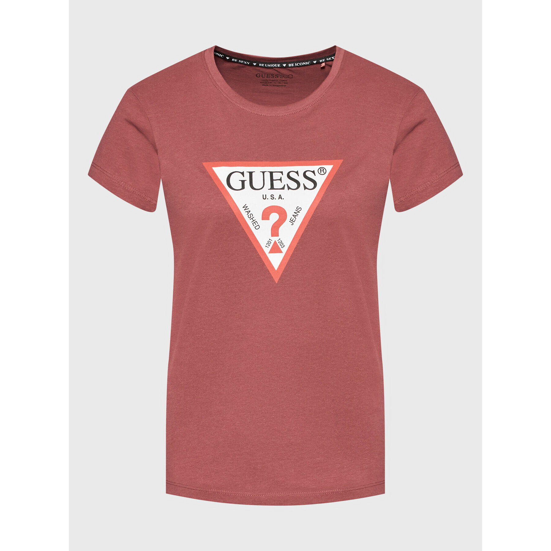 Guess T-Shirt Original W1YI1B I3Z11 Růžová Regular Fit - Pepit.cz